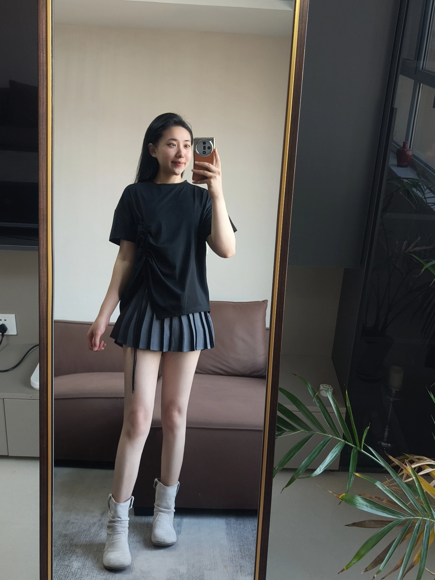 月薪5000姐姐怎样穿不规则短袖