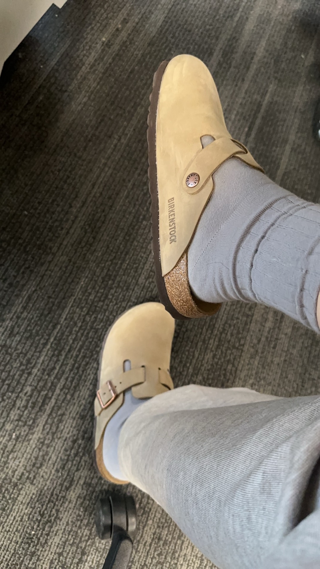 custom review-Birkenstock Boston кожаные мюли с металлической пряжкой унисекс светло-коричневые