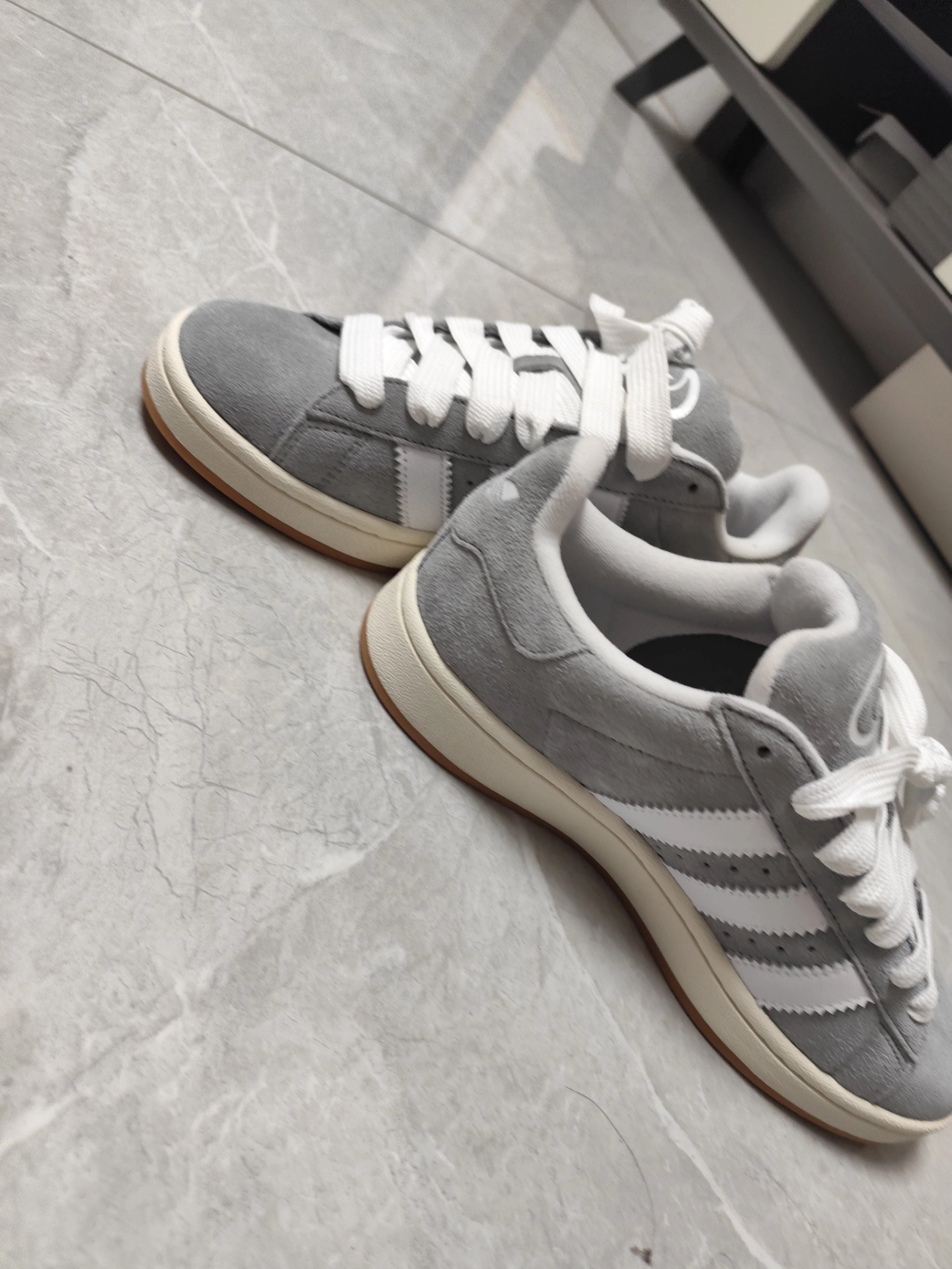 custom review-Adidas Originals CAMPUS 00s Износостойкий и Легкий Низкий Топ Скейтборд Кроссовки Унисекс Серый