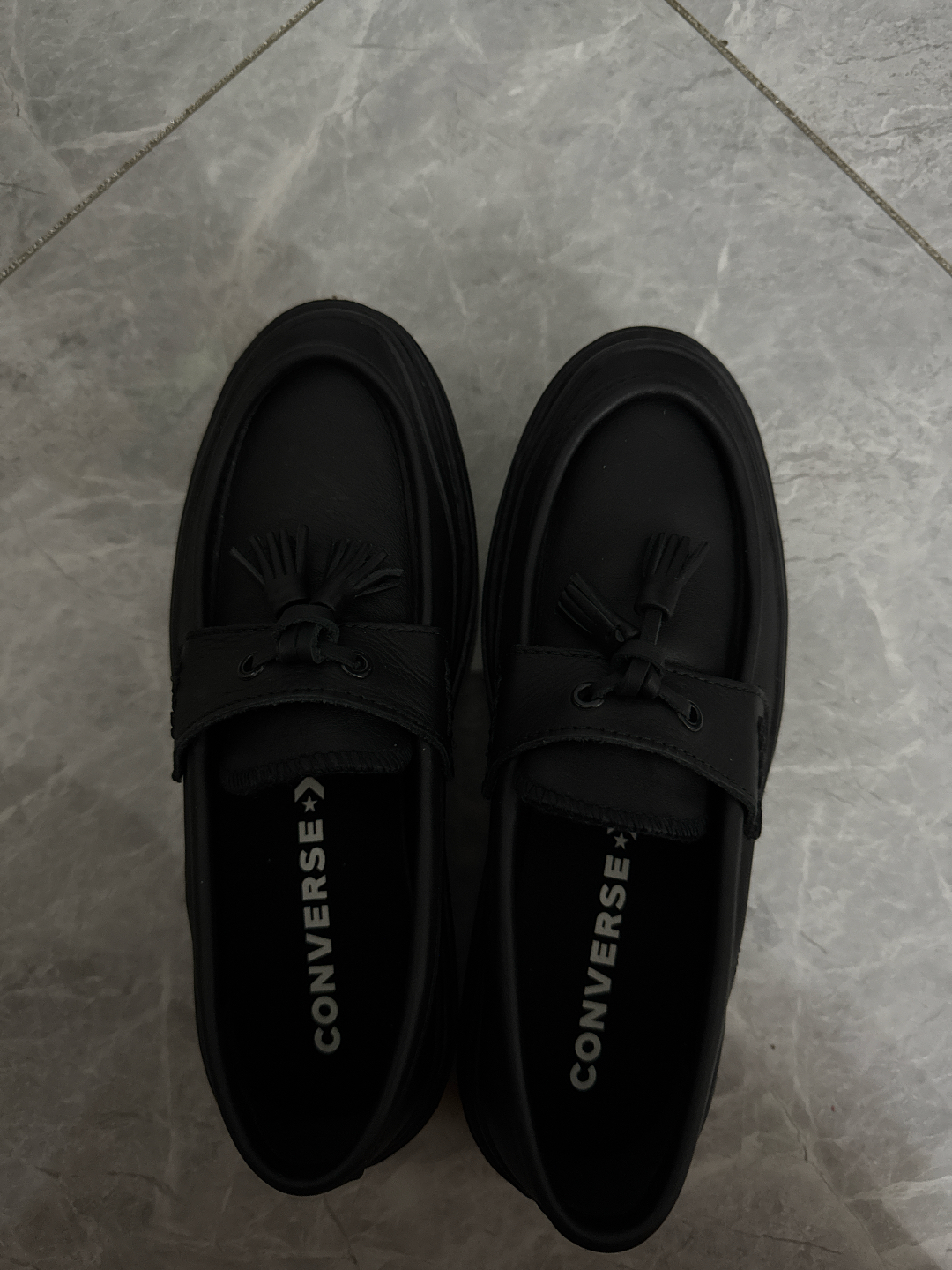 custom review-Конверс All Star Lugged Лоферы Женские Черные