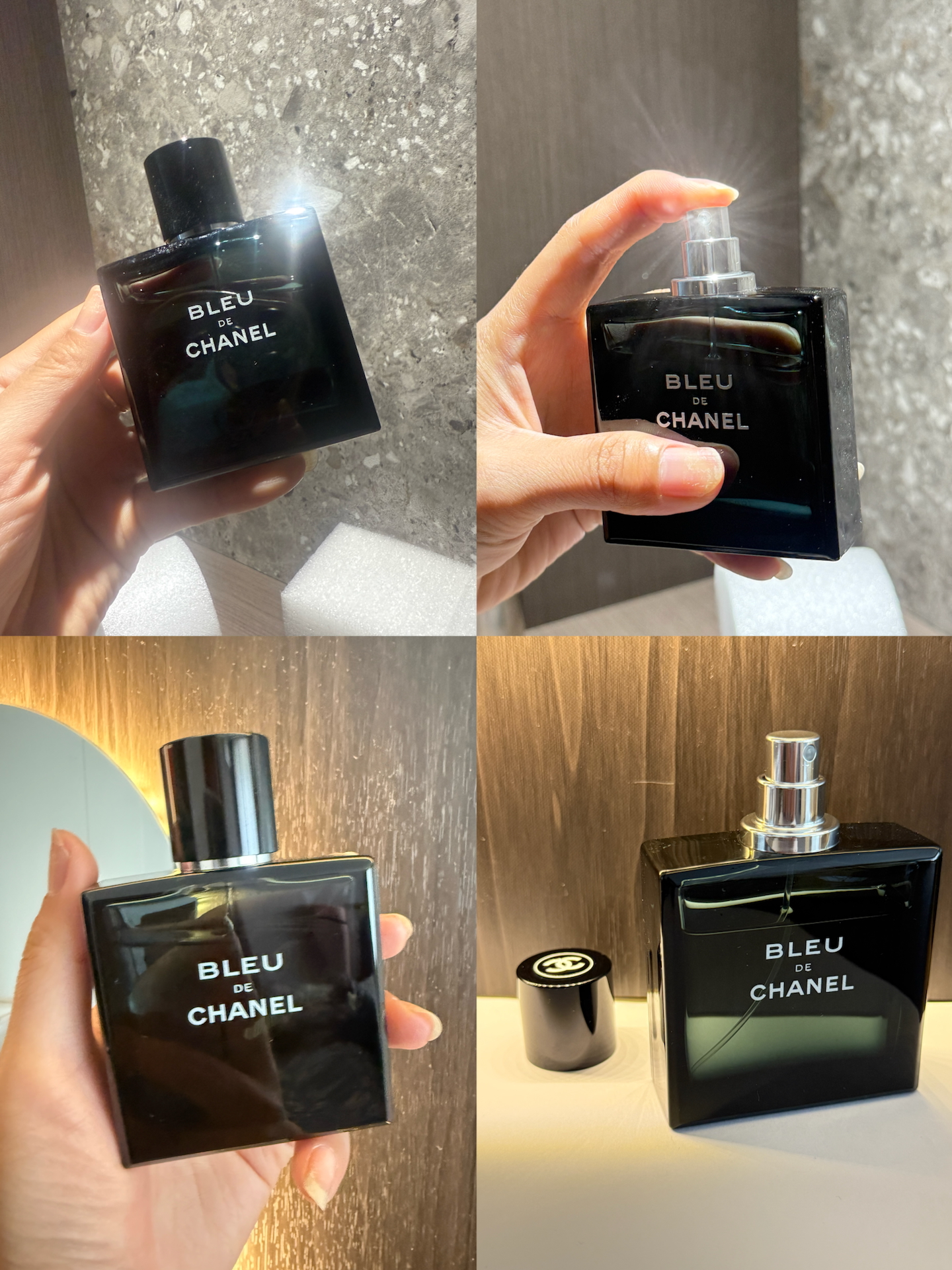 50ml木质香调实测!chanel蔚蓝渣男香?