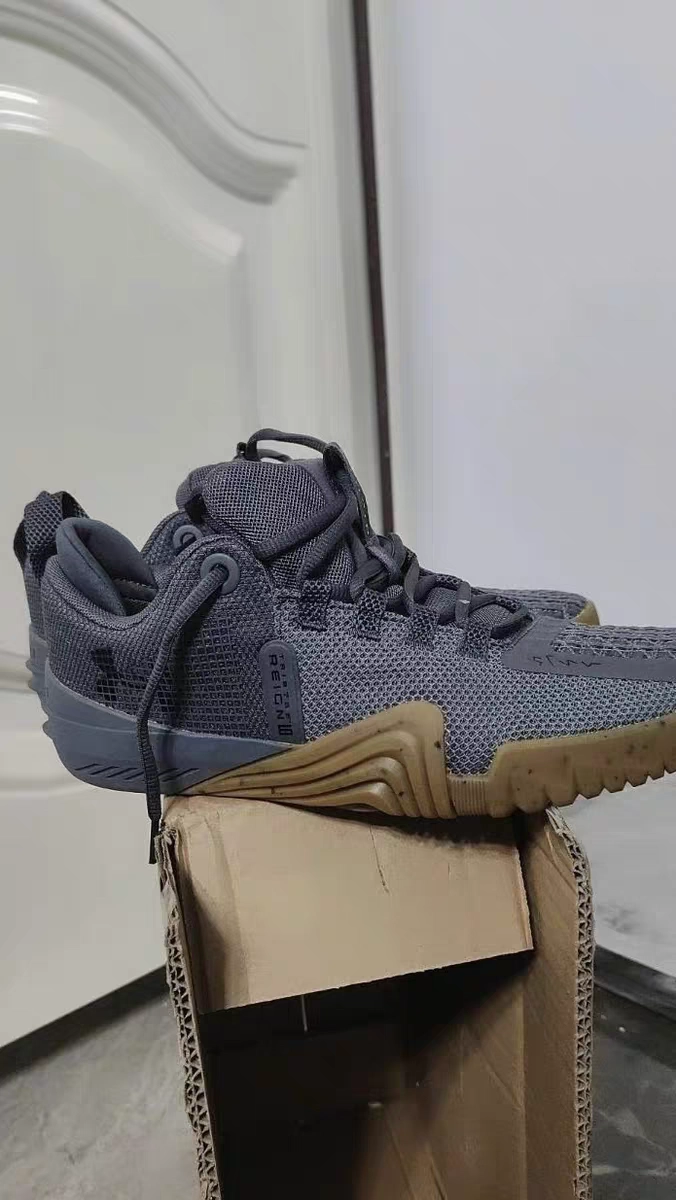 custom review-Under Armour Reign 6 Slip-Resistant Abrasion-Resistant Low-Top Training Shoes Men's Dark Gray Подпись Утеря устойчивость устойчивость к истиранию низкий топ тренировочные кроссовки мужской темно-серый