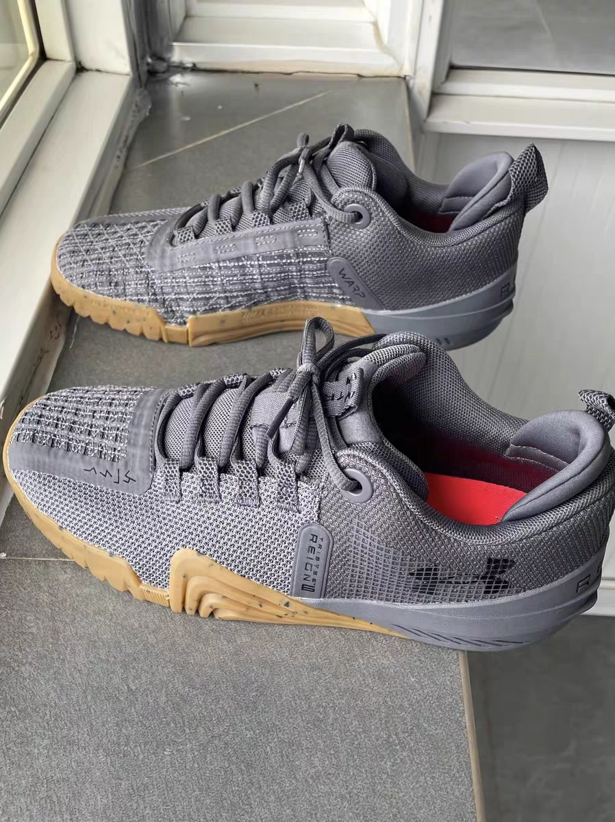 custom review-Under Armour Reign 6 Slip-Resistant Abrasion-Resistant Low-Top Training Shoes Men's Dark Gray Подпись Утеря устойчивость устойчивость к истиранию низкий топ тренировочные кроссовки мужской темно-серый