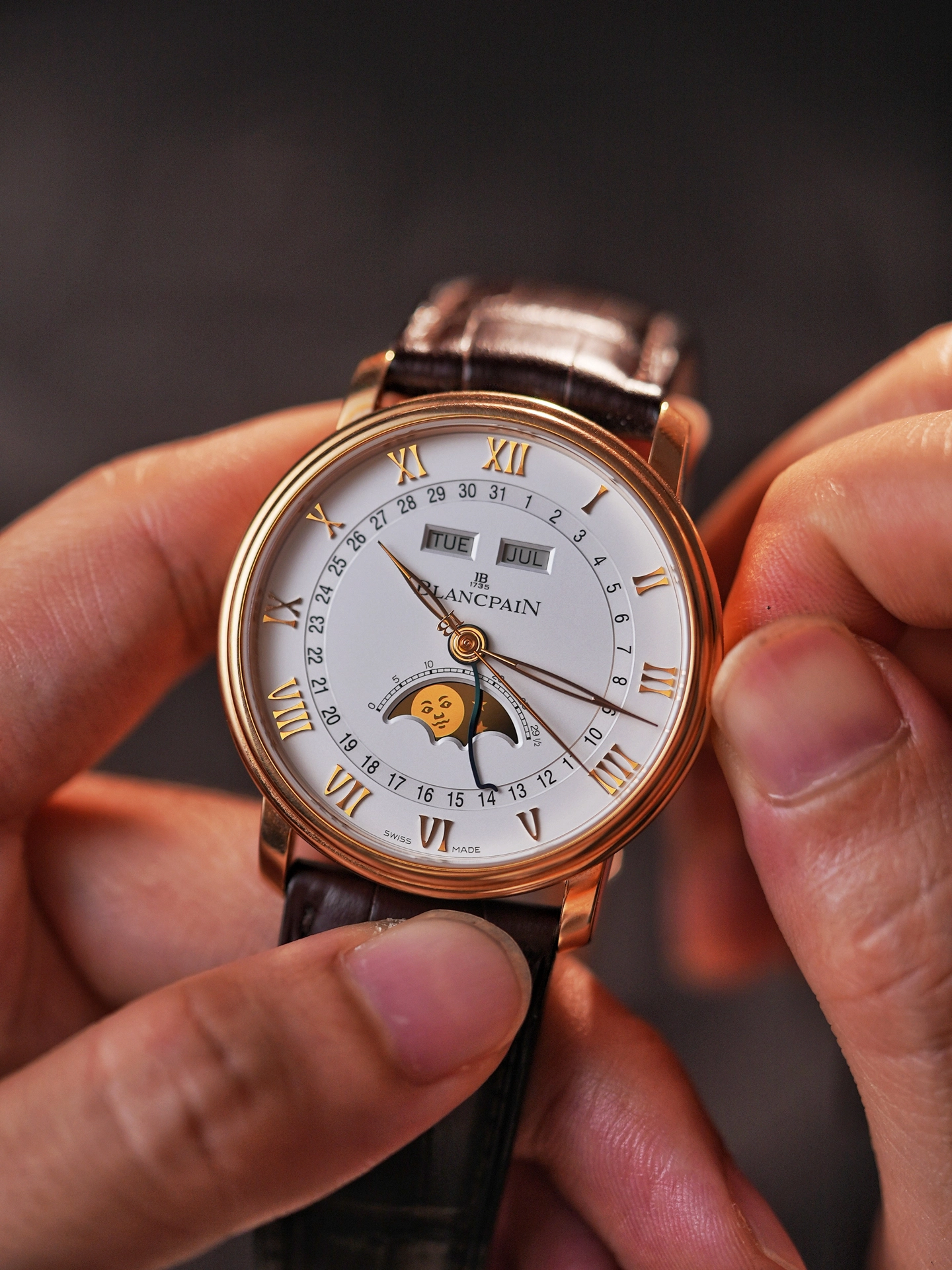 月相美人脸,是宝珀的亮点!