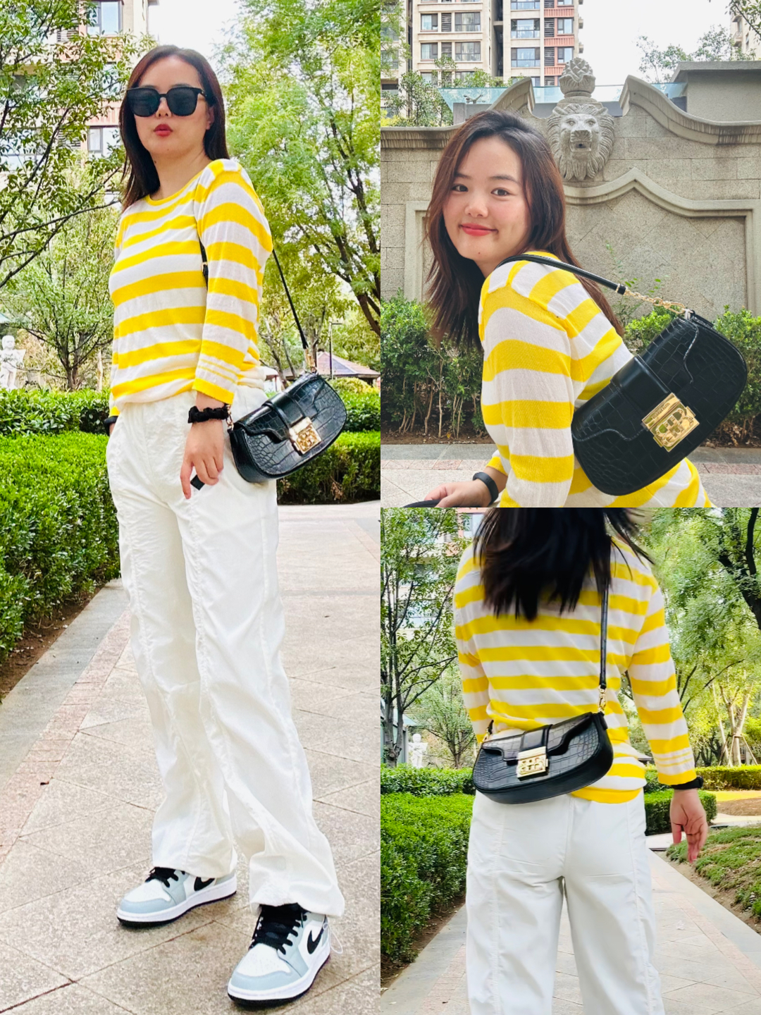 救命!jtb鳄鱼纹腋下包三背法也太绝了吧!