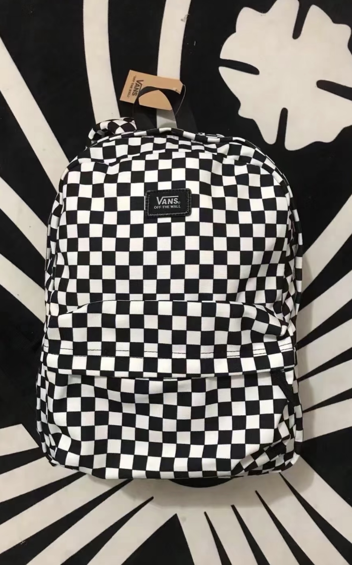 custom review-VANS Полиэстер Рюкзак Стандартный (Standard) Унисекс Черный Белый