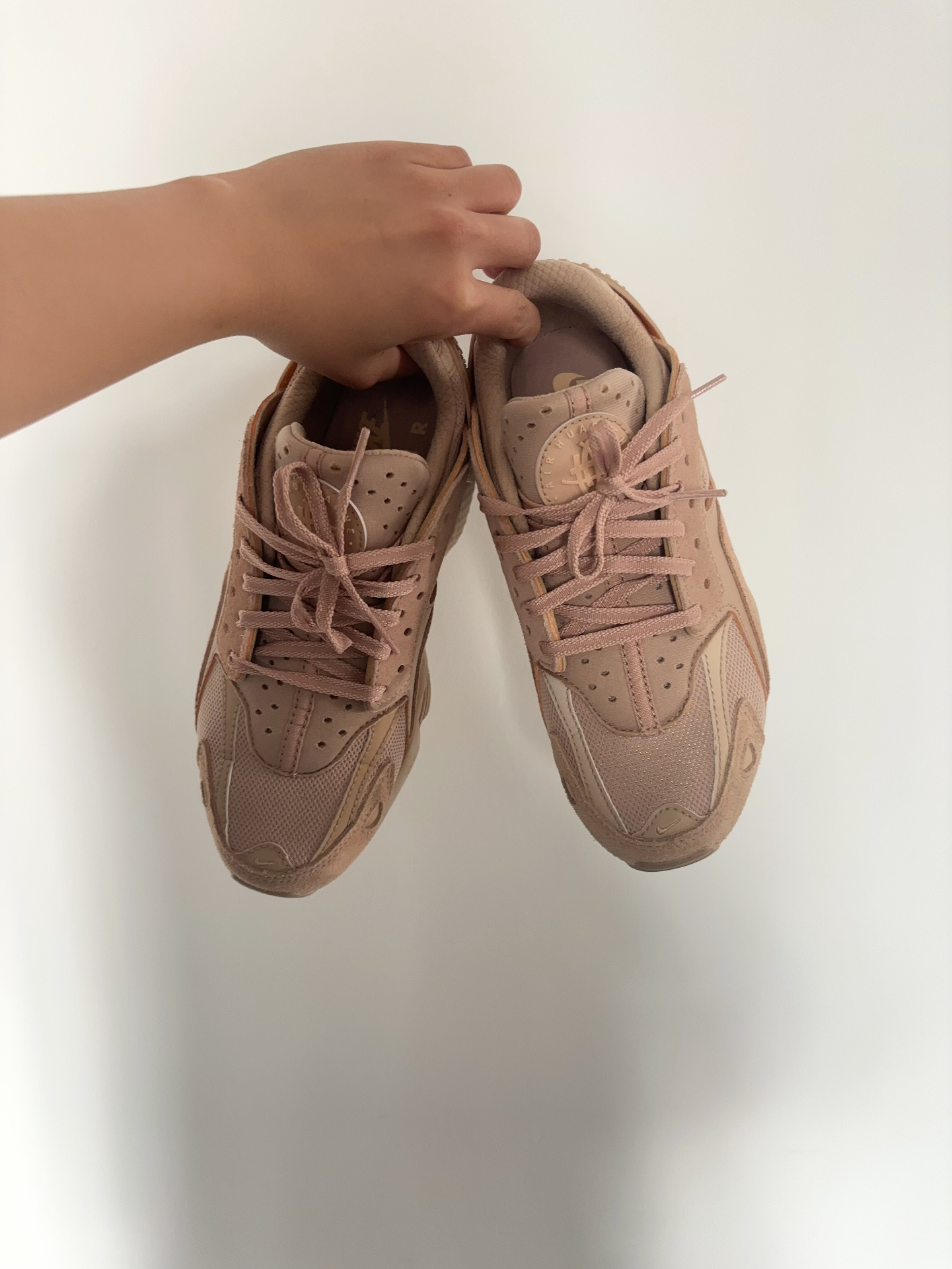 custom review-Nike Air Huarache Run Устойчивый к истиранию Низкий Топ Повседневные Беговые кроссовки Унисекс Коричневый