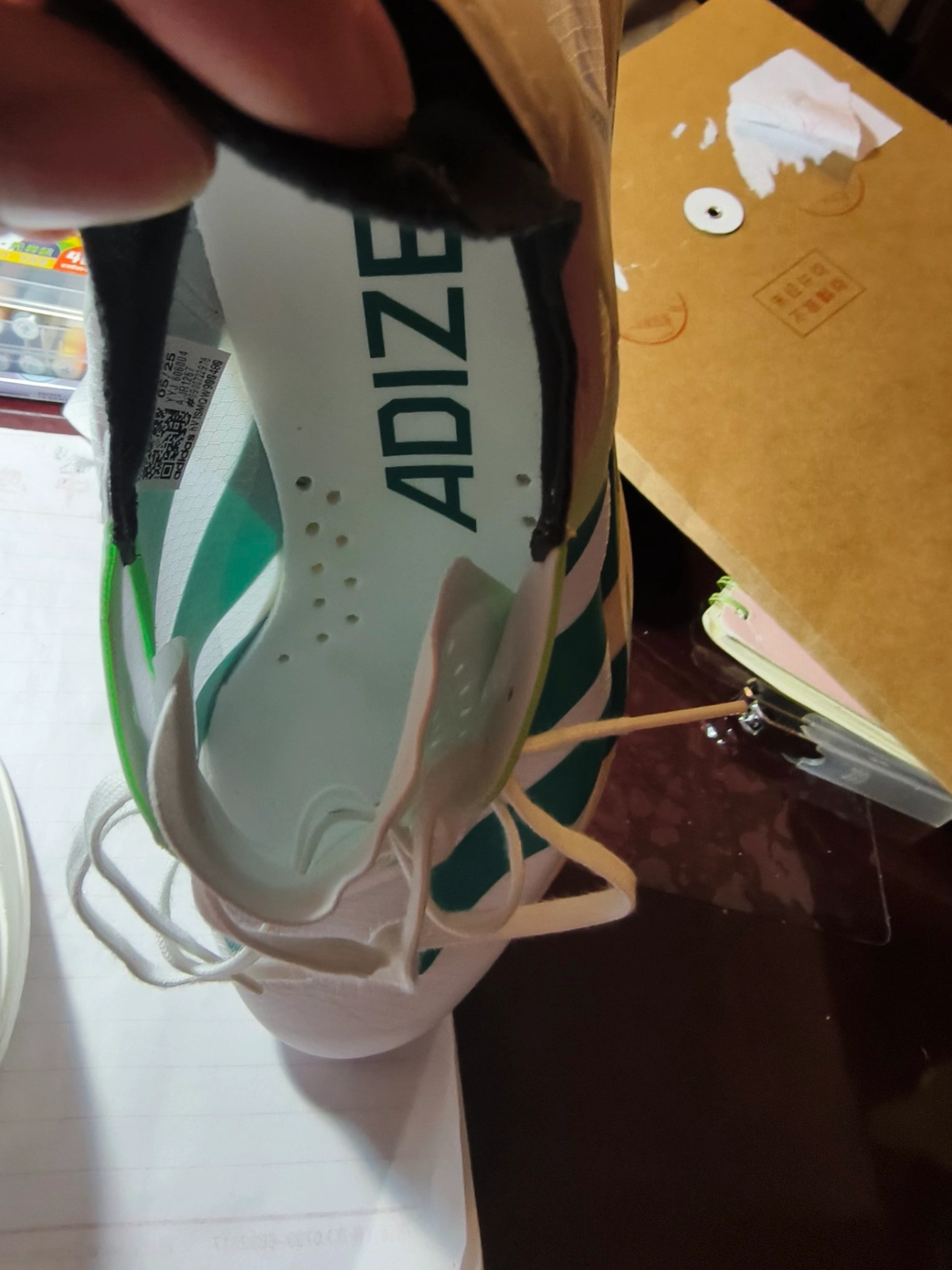 custom review-Adidas Adizero Adios Pro 4 Устойчивый к истиранию Дышащий Низкий Топ Повседневная Беговая Обувь Унисекс Белый Синий