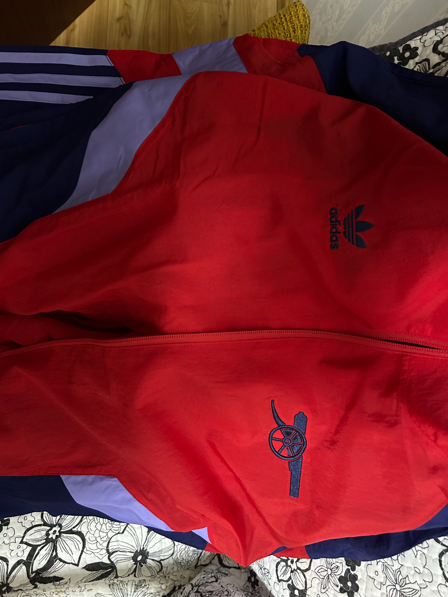 custom review-Adidas Originals TRACK TOP Куртки и Пальто Мужской Светло-Красный Полуночный Синий