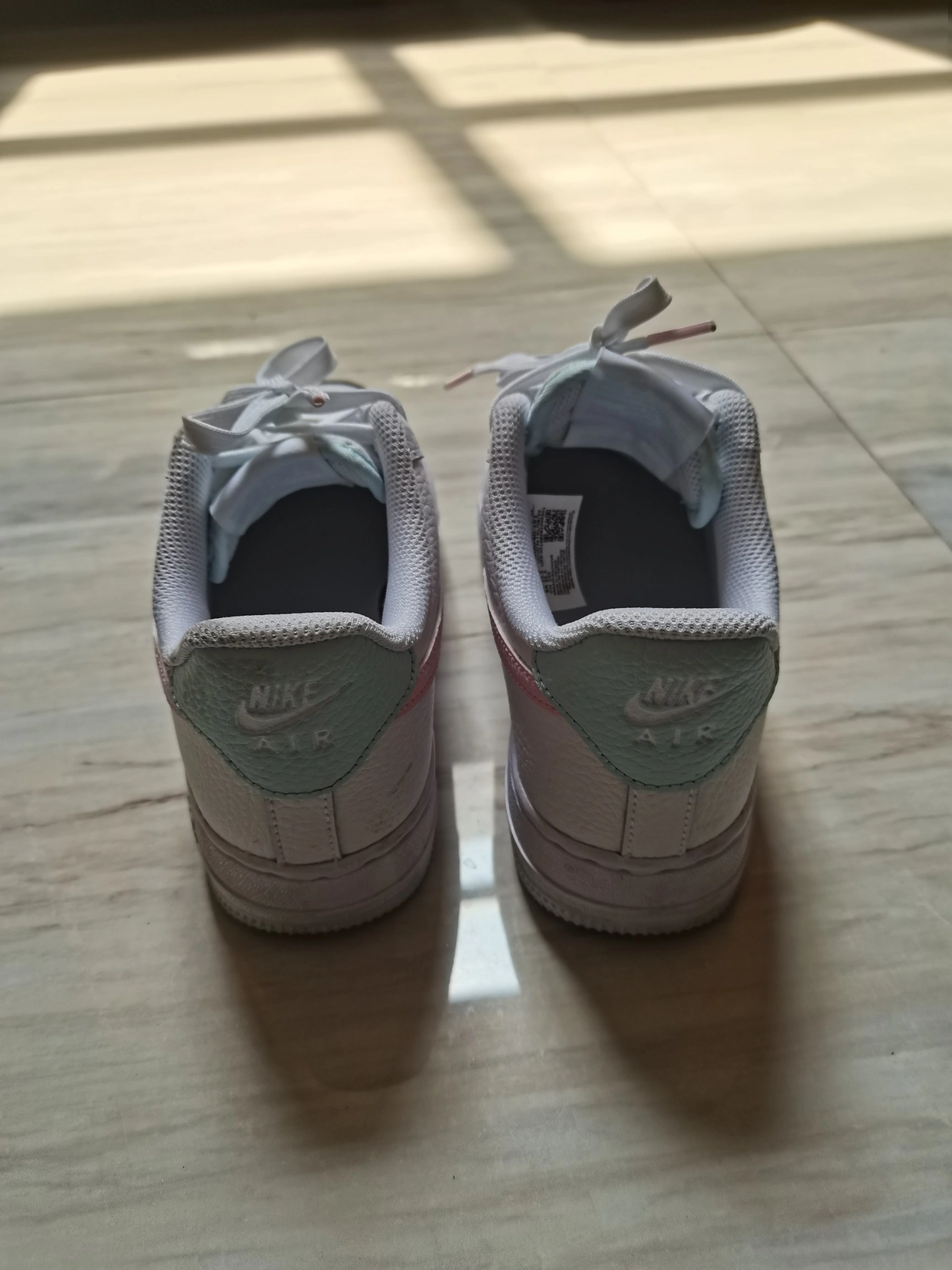 custom review-Nike Air FORCE 1 Slip-on Устойчивый к истиранию Низкий Топ Скейтбординг Кроссовки Женские Белый Розовый