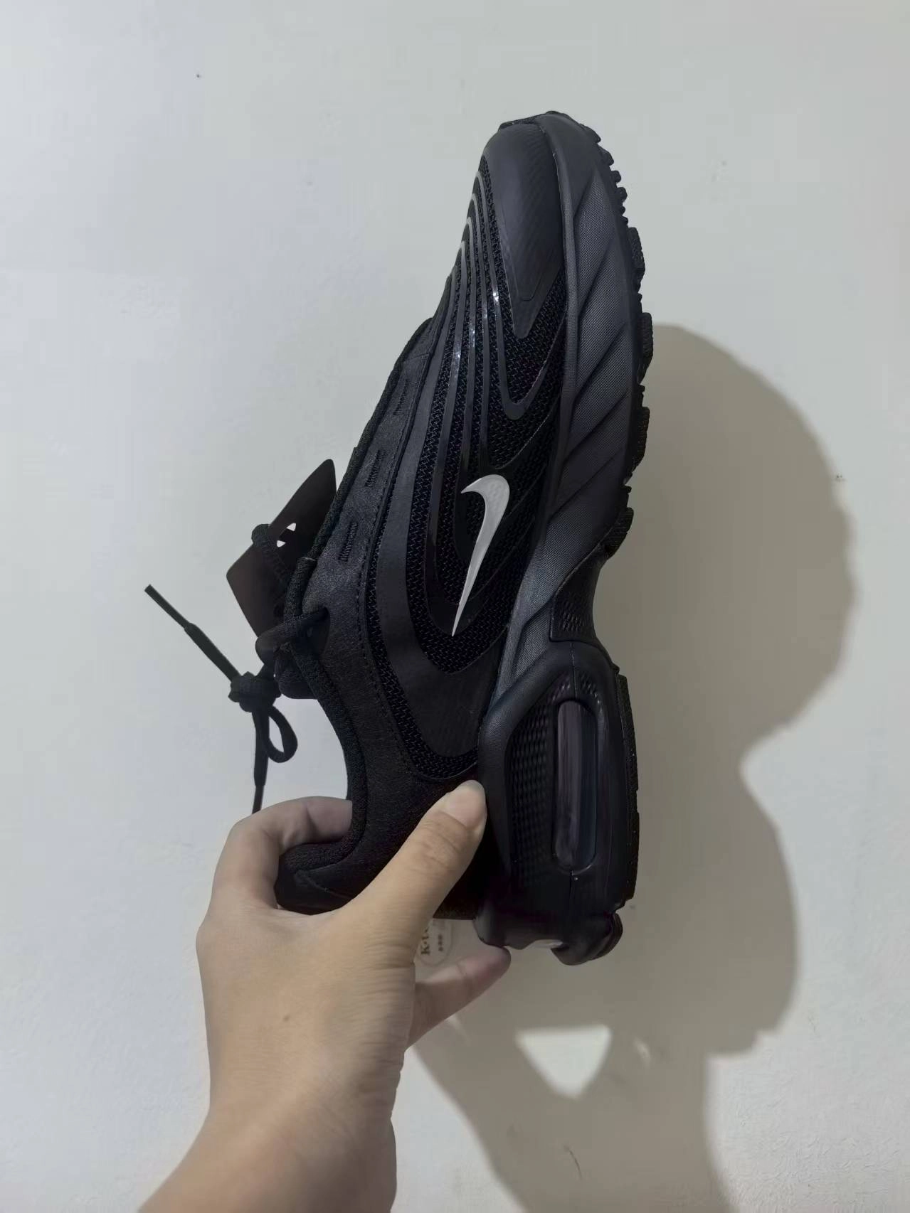 custom review-Nike Air Max Пламя Устойчивый к истиранию Низкий Топ Casual Мужской Черный