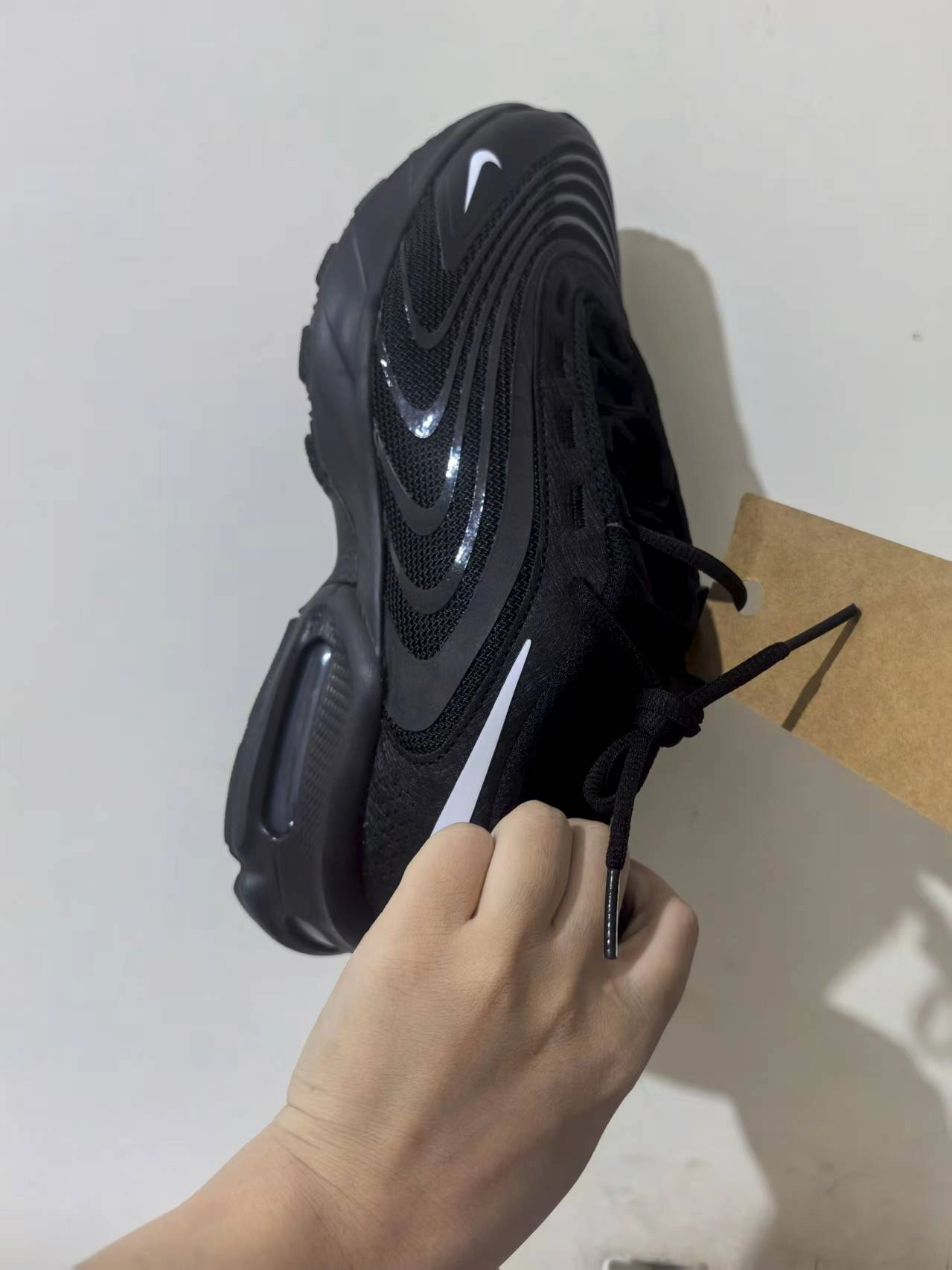 custom review-Nike Air Max Пламя Устойчивый к истиранию Низкий Топ Casual Мужской Черный