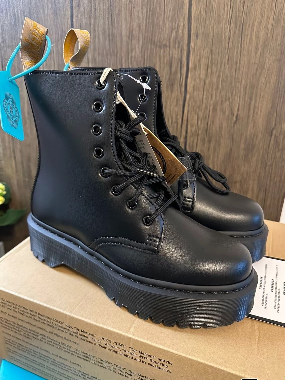 custom review-Dr.Martens Vegan Jadon II MONO Martin Boot Мужской Черный