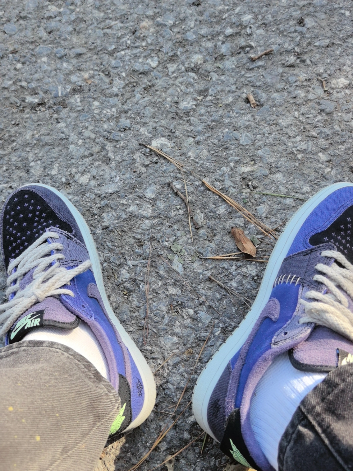 custom review-Zion Williamson x Jordan Air Jordan 1 Low Топ Винтажные баскетбольные кроссовки Мужской Темно-синий