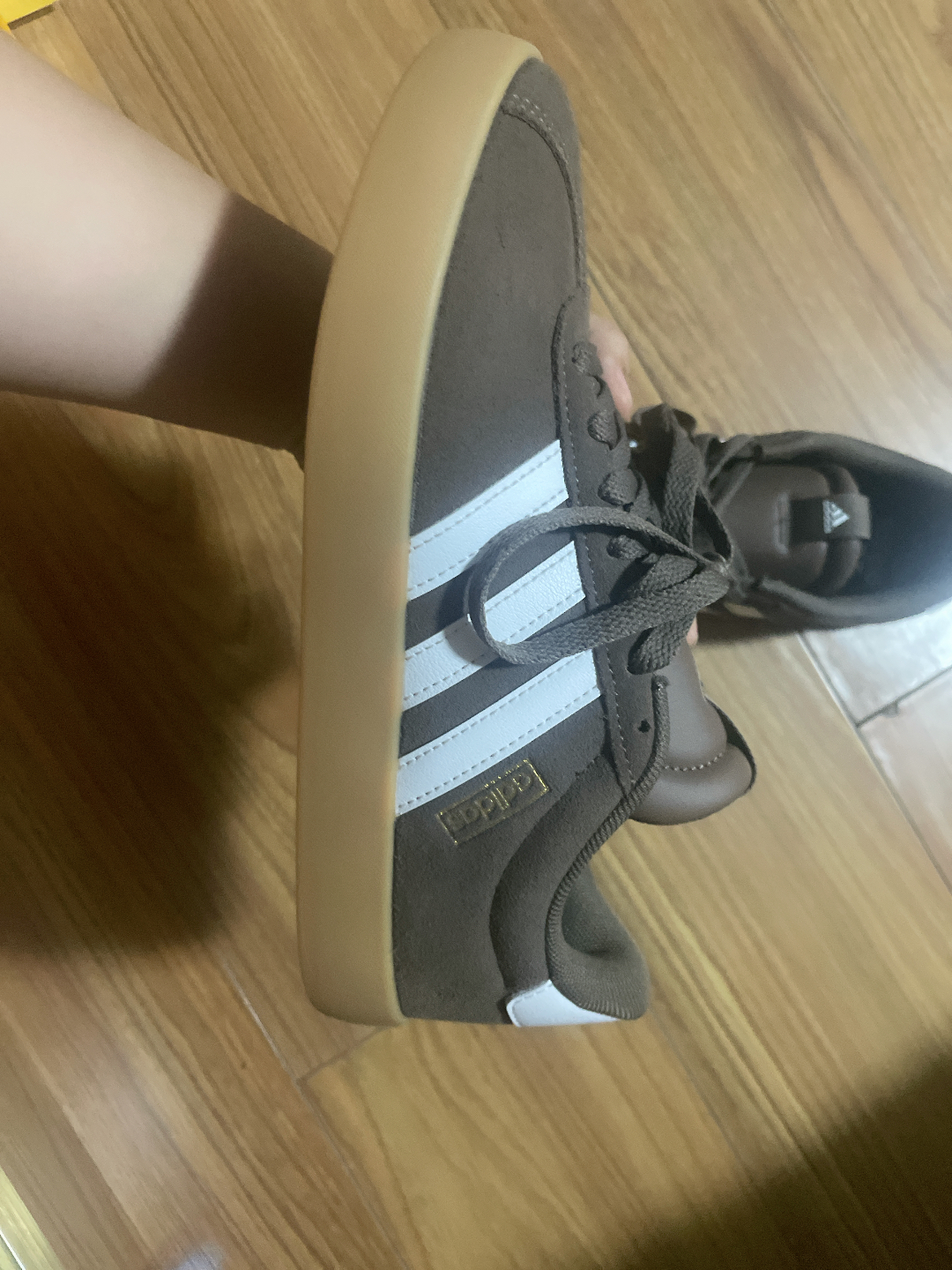 custom review-Adidas Vl Court 3,0 Slip Устойчивый к истиранию Низкий Топ Скейтбординг Кроссовки Коричневый Белый