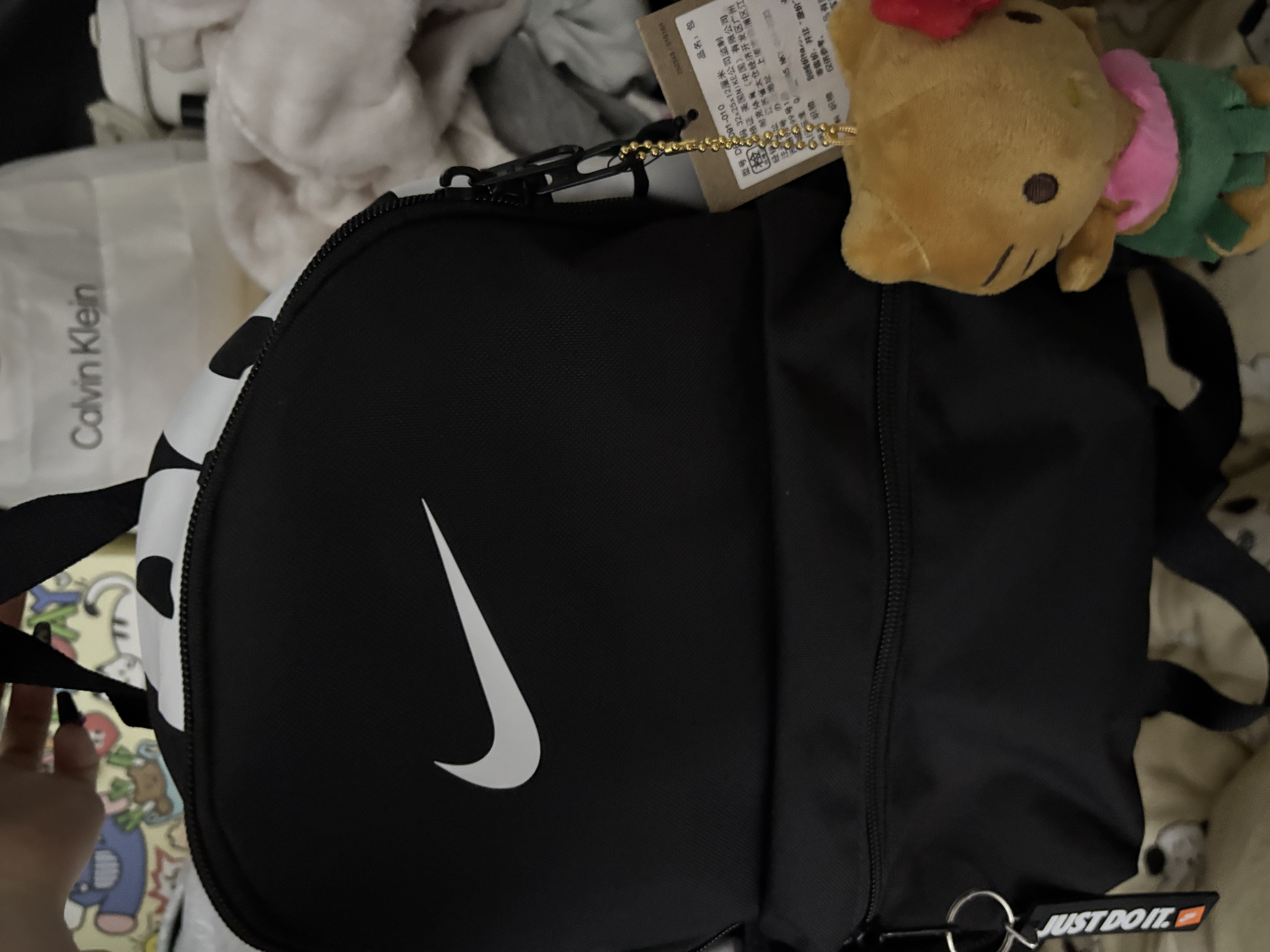 custom review-Nike Полиэстер Рюкзак Мини Женский Черный