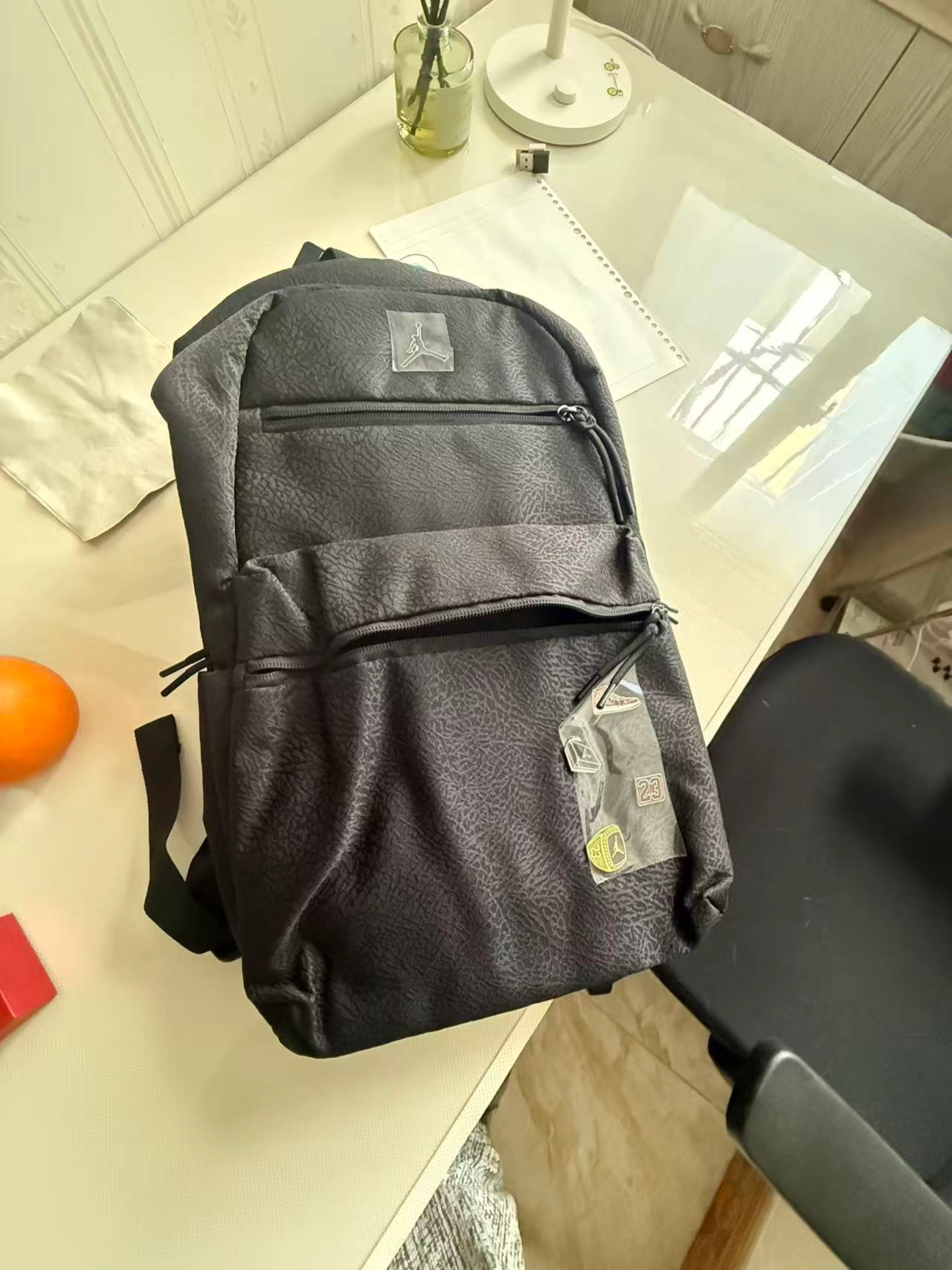 custom review-Jordan Полиэстер Баскетбольная Сумка Рюкзак Стандартный (Standard) Унисекс Черный