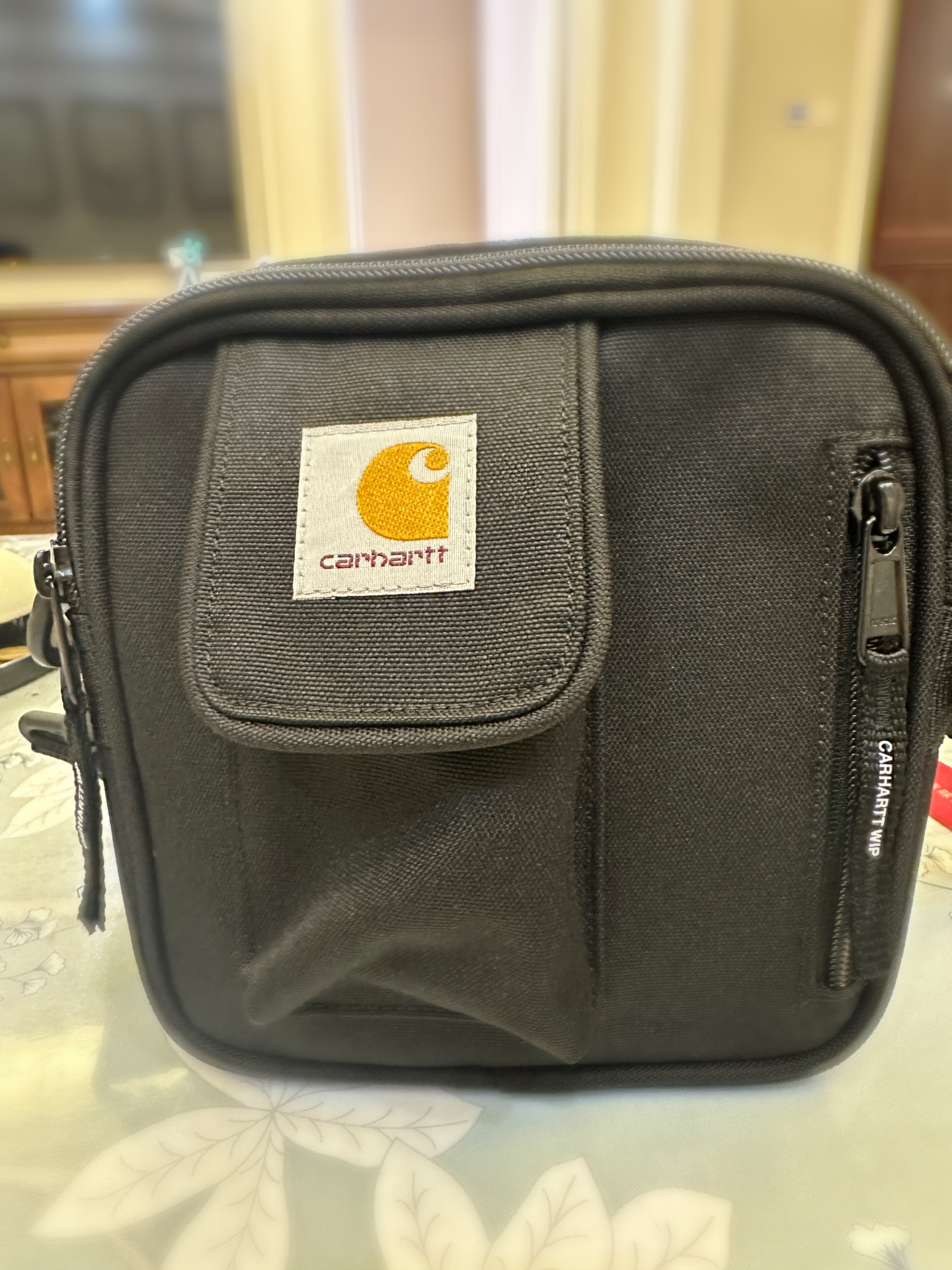 custom review-Carhartt WIP Ткань Tofu Сумка через плечо Стандартная (Standard) Унисекс Черная