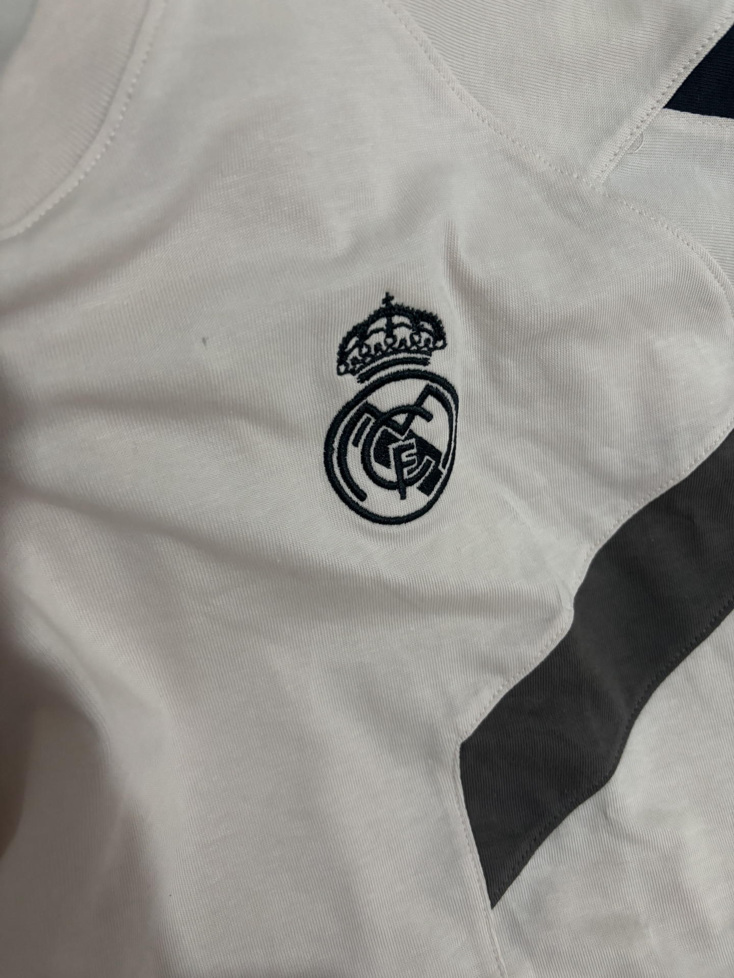 custom review-Adidas Originals Real Madrid T-Shirt T-Shirt Мужской Темный Фотиния Серый