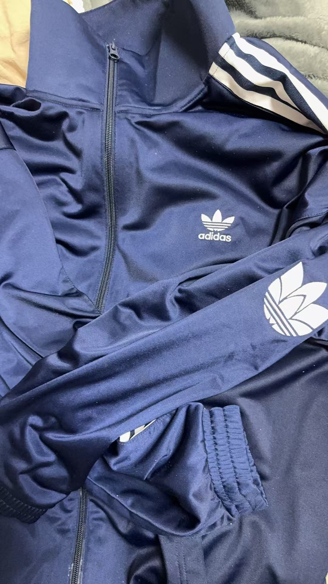 custom review-Adidas Originals Clover Series Outfit Куртки и Пальто Унисекс Темный Индиго