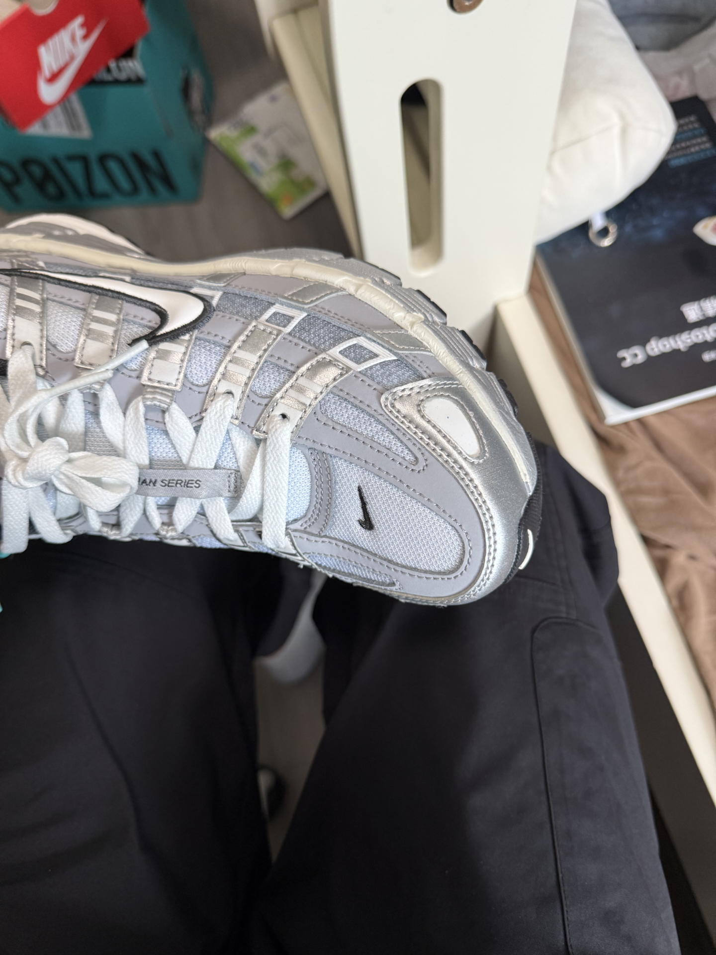 custom review-Nike P 6000 Устойчивый к истиранию Низкий Топ Повседневная Беговая Обувь Мужская Серебристо-Серый