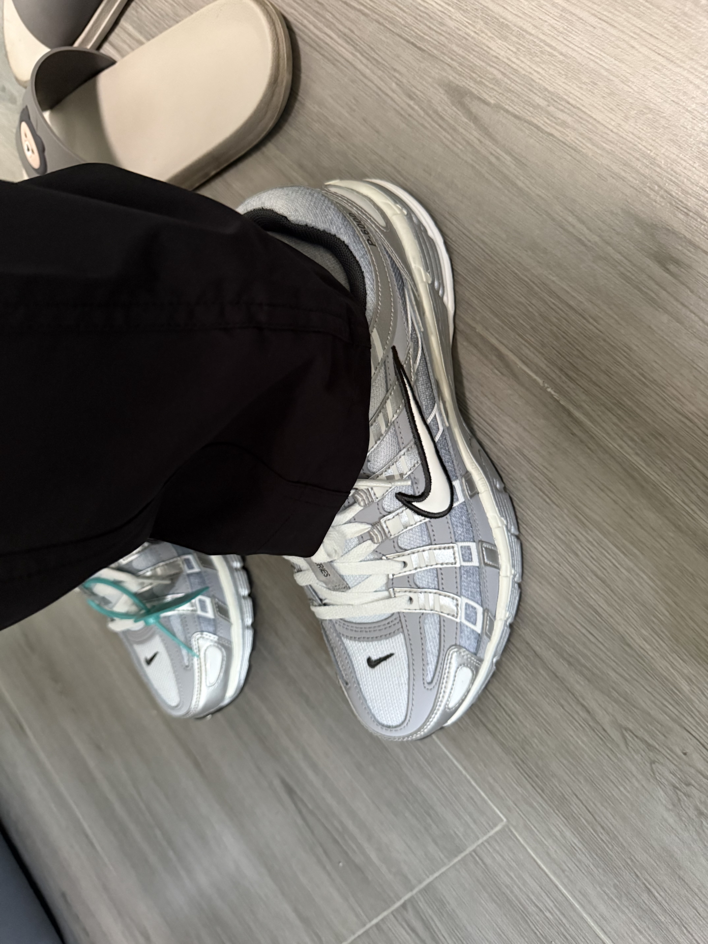 custom review-Nike P 6000 Устойчивый к истиранию Низкий Топ Повседневная Беговая Обувь Мужская Серебристо-Серый