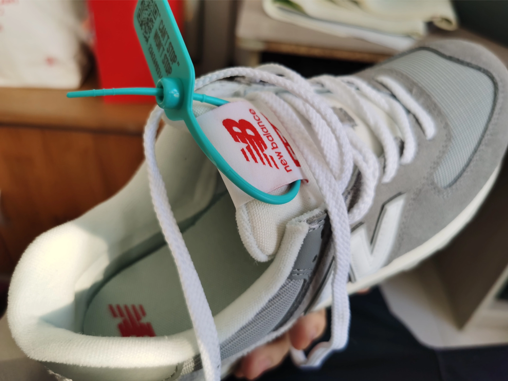 custom review-New Balance NB 574 Low Топ Беговые кроссовки Унисекс Серый Белый