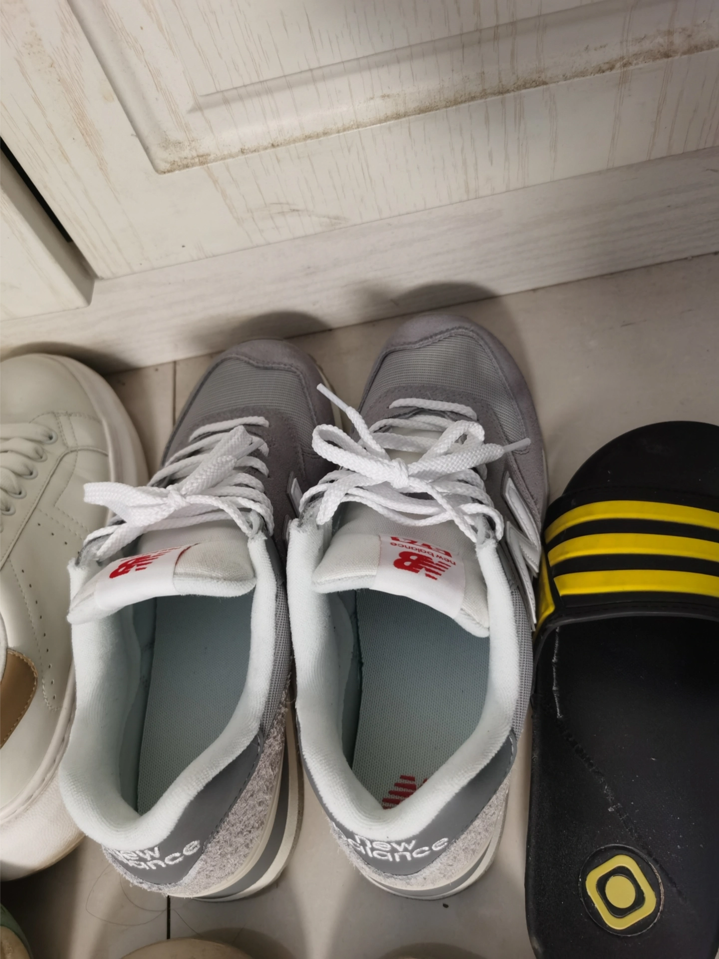 custom review-New Balance NB 574 Low Топ Беговые кроссовки Унисекс Серый Белый