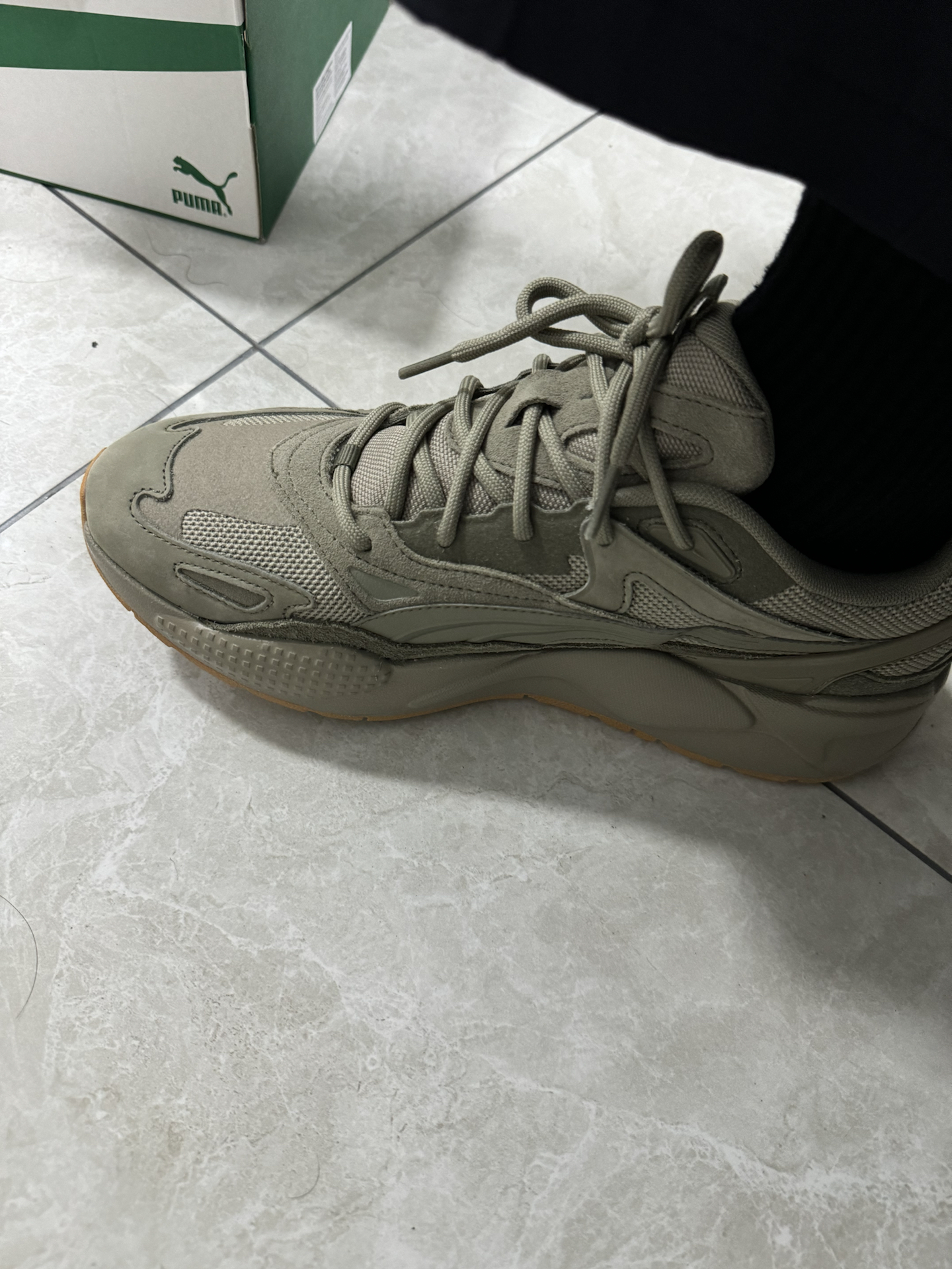 custom review-PUMA Износостойкий и Легкий Низкий Топ Casual Унисекс Зеленый