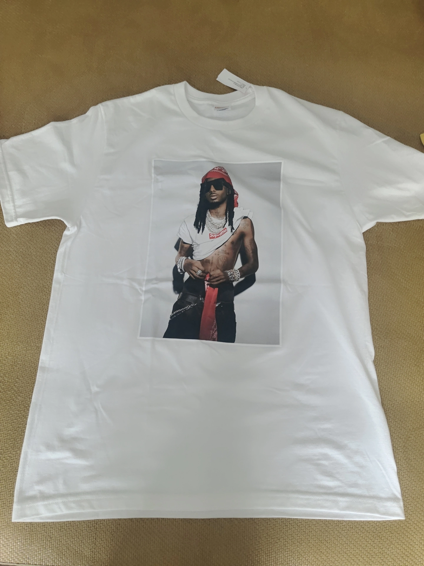 supreme联名秋冬人物tee实测!180男生尺码参考