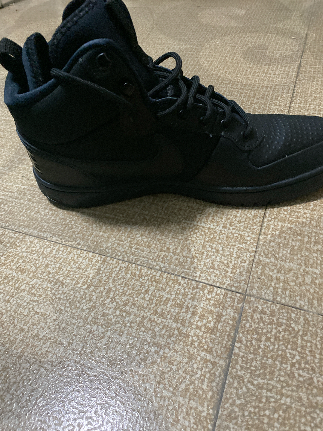 custom review-Nike Court Borough MID Термическое Покрытие MID Топ Скейтборд Кроссовки Мужские Черные