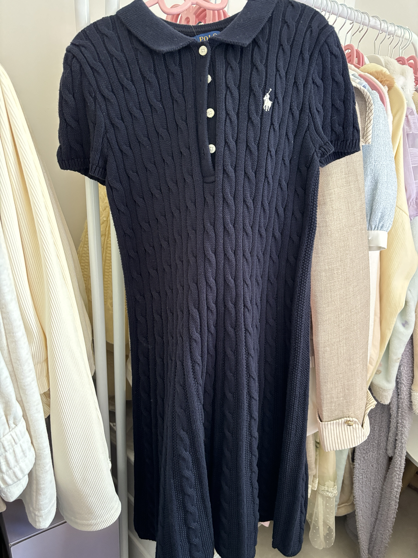 custom review-Платье Polo Ralph Lauren SS24 Темно-синий Детский