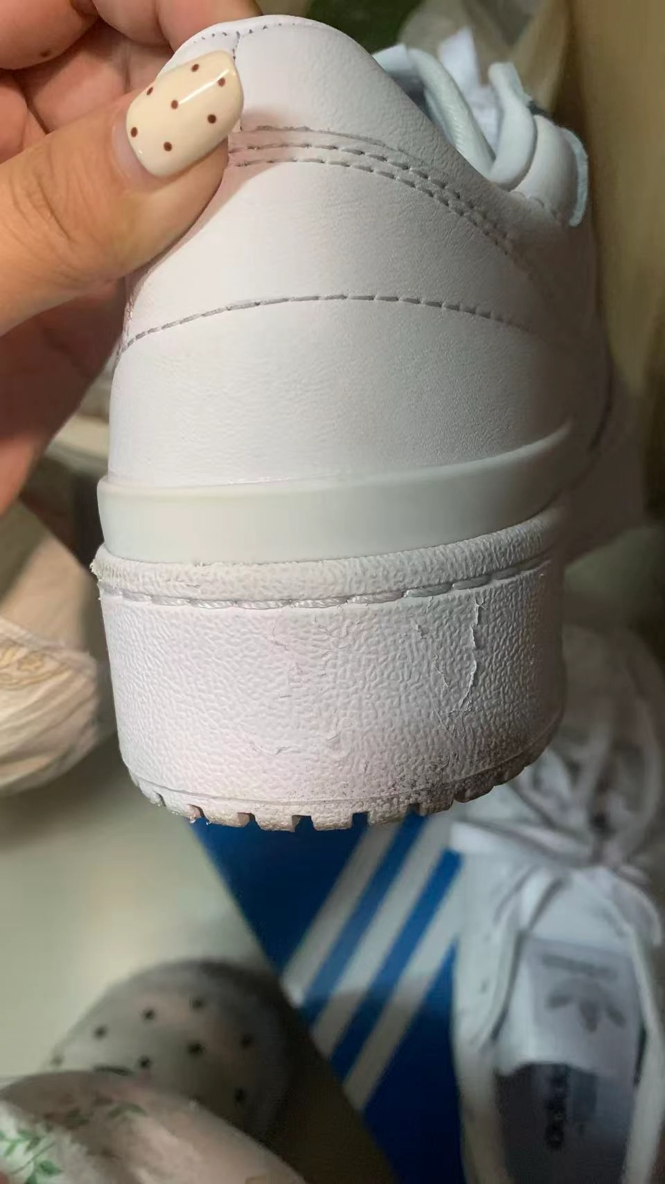 custom review-Adidas Originals Forum Bold Кожаная Скейтборд Обувь Низкая Устойчивая к Потере Ткани Женская Белая