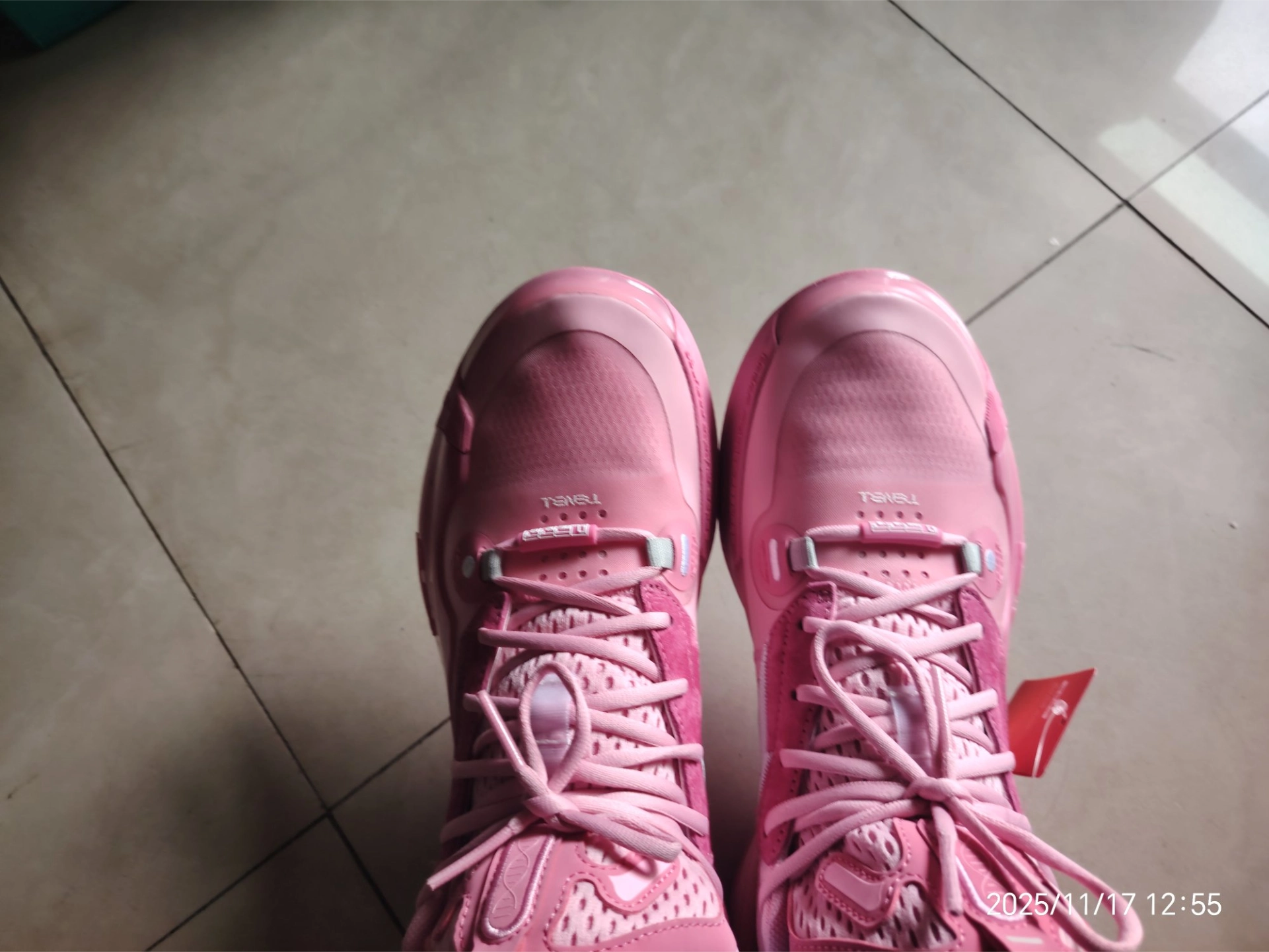 custom review-LINING WOW 10 Амортизация Износостойкие Низкие Баскетбольные Кроссовки Мужские Розовые