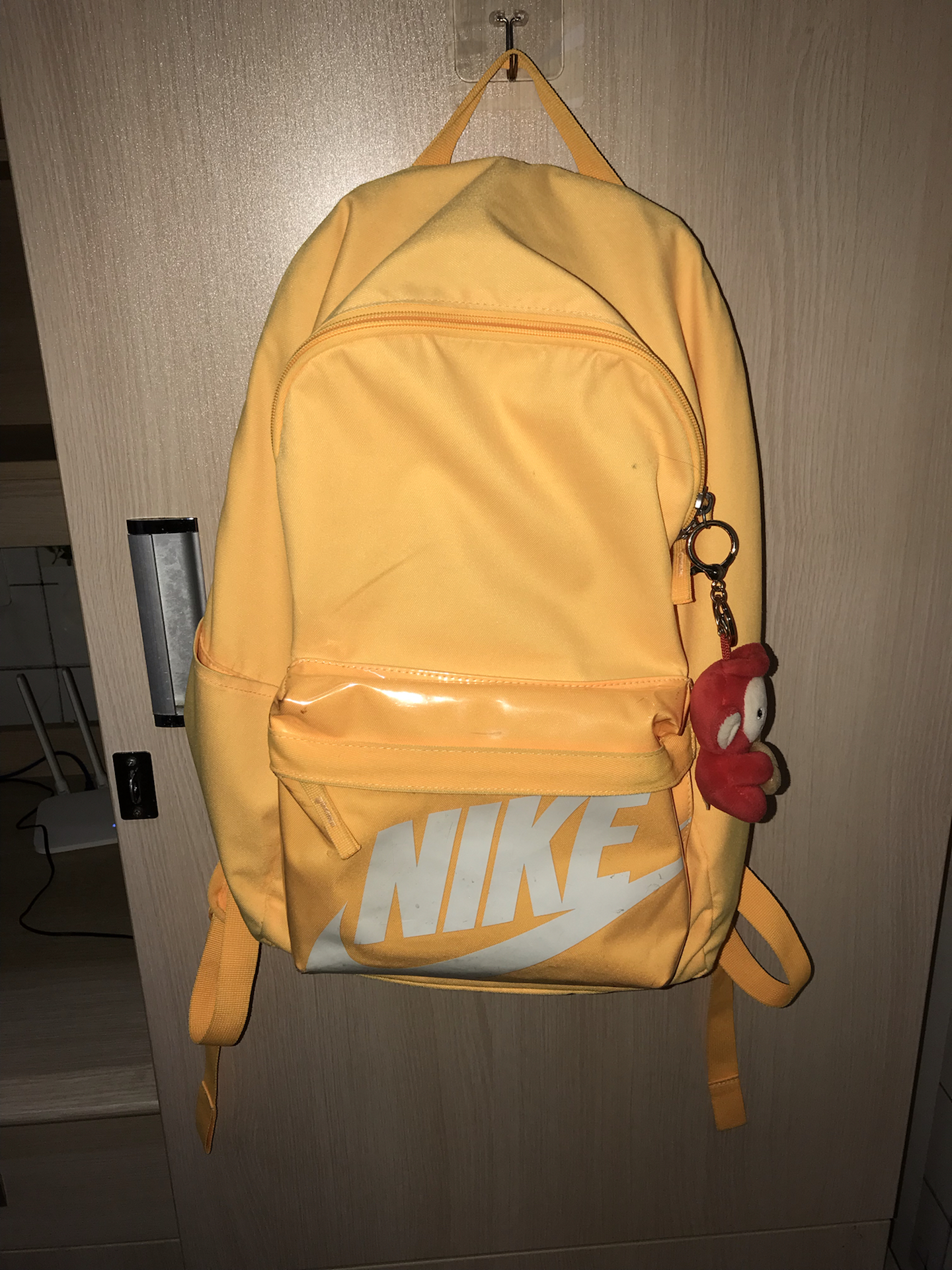 custom review-Nike Heritage Полиэстер Рюкзак Стандартный (Standard) Унисекс Лазер Оранжевый