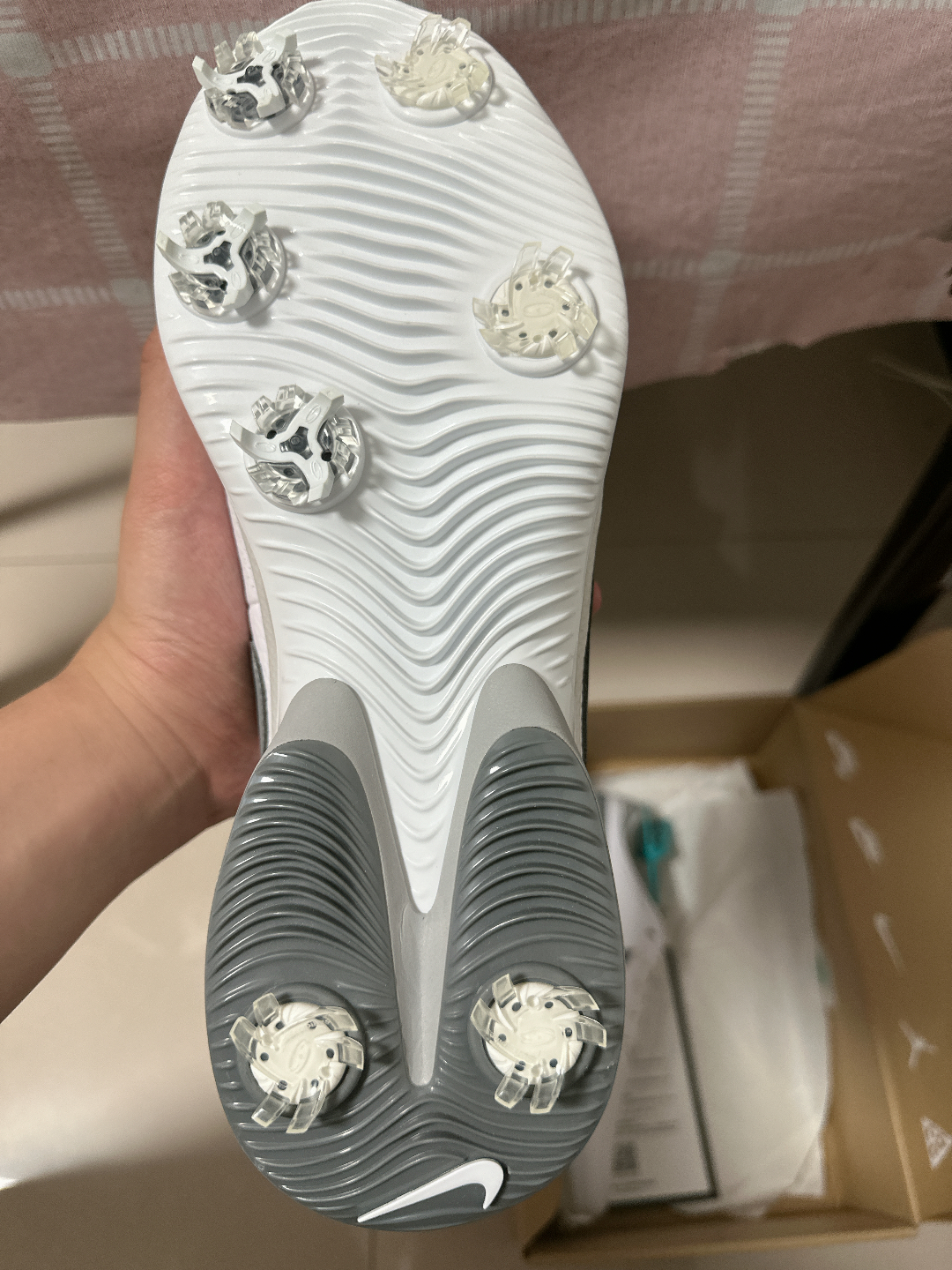 custom review-Nike Air Zoom Victory Tour 3 Tour 3 Широкий Амортизаторы Противоскользящий Низкий Топ Обувь для гольфа Мужская Белая Широкая форма