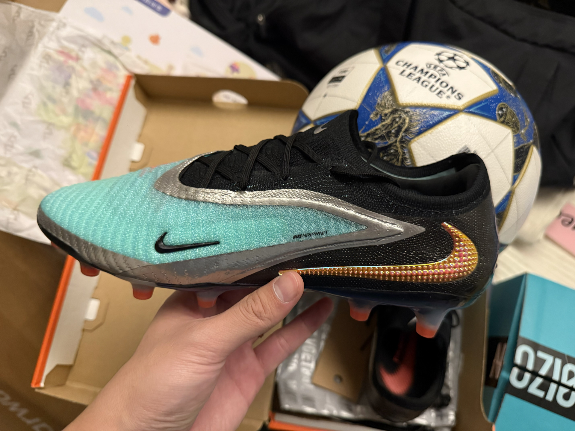 custom review-Nike Искусственный Шипы Устойчивые к Износу Футбольные бутсы Унисекс Черный Зеленый