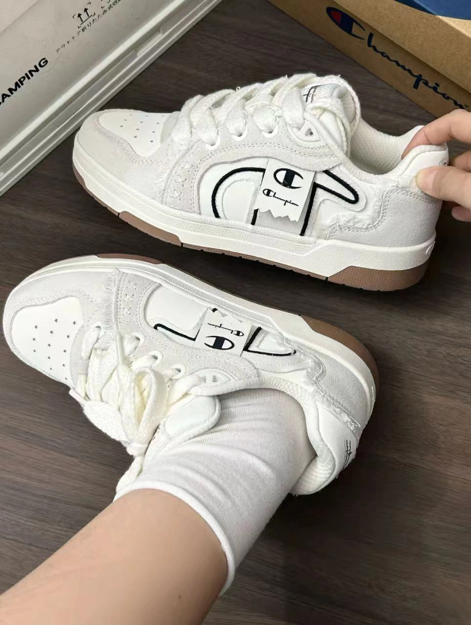 custom review-Champion Low Top Скейтборд Кроссовки Унисекс Молочно-белый