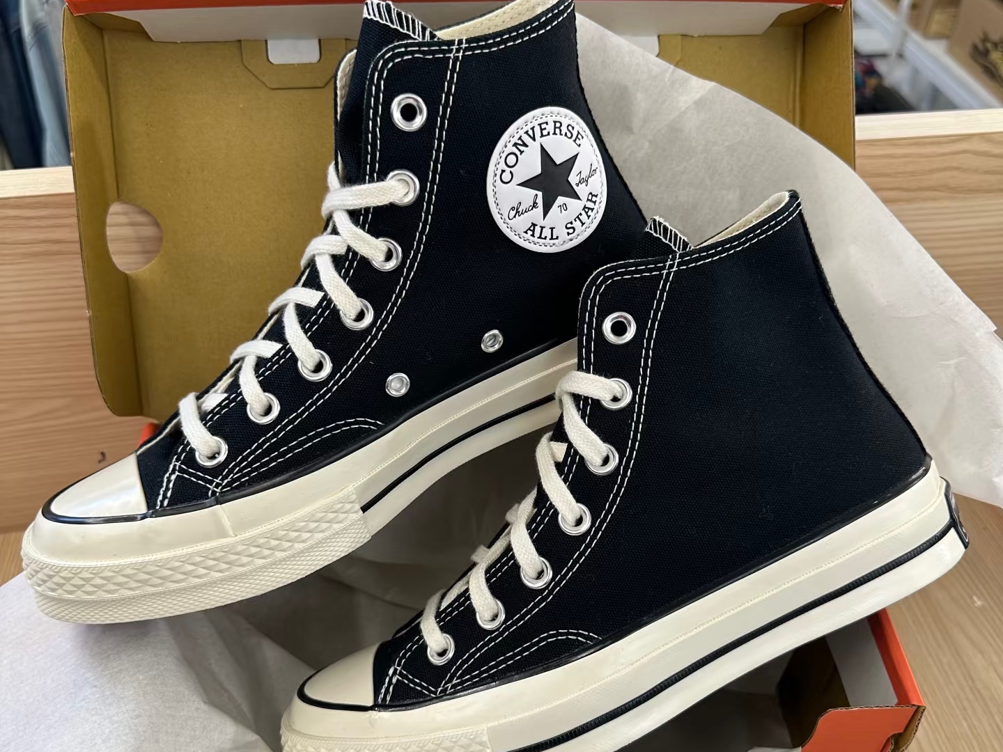 custom review-Converse Chuck 70 High Топ Кеды Унисекс Черный