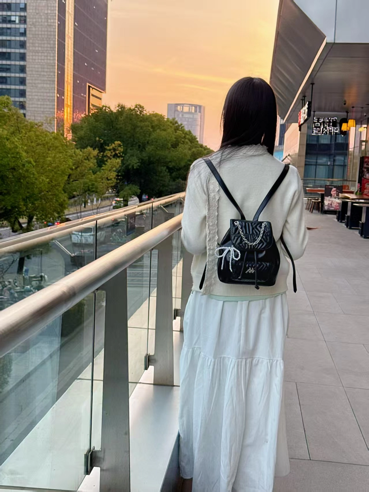 custom review-KAPPA Полиуретан CHANEL Inspired Рюкзак Школьный Рюкзак Цепочка для Коммутирования Женский Классический Черный