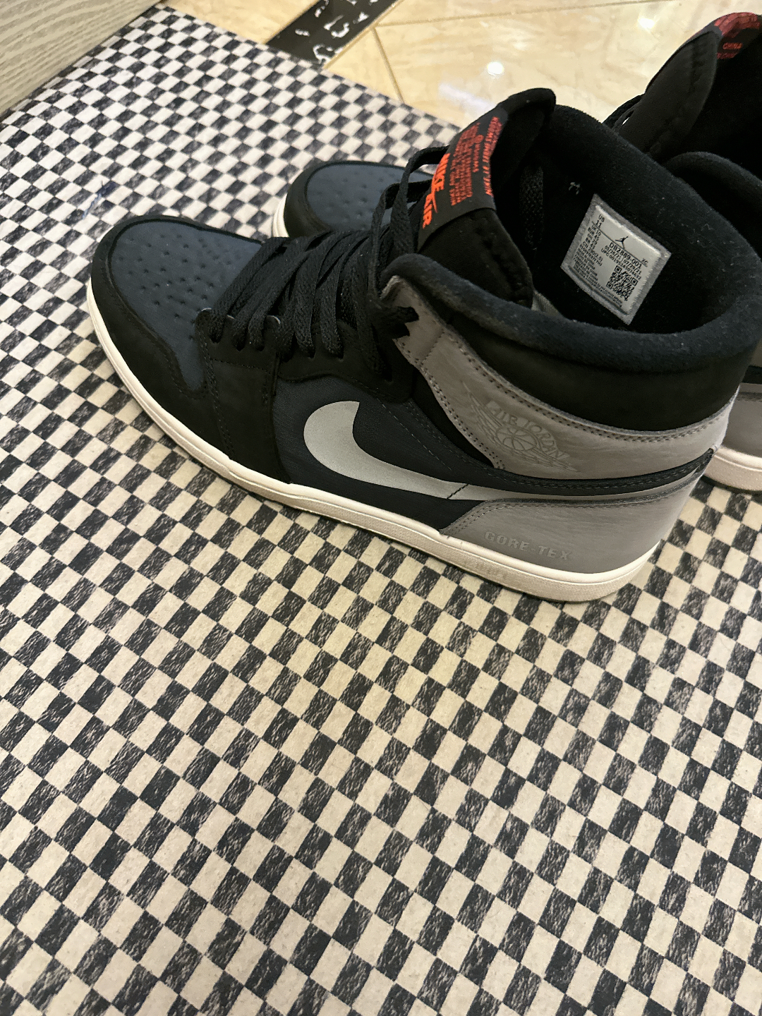 custom review-Jordan Air Jordan 1 Элемент Gore Tex 'Particle Gray' Высокие Кеды Винтажные Баскетбольные Кроссовки Мужские