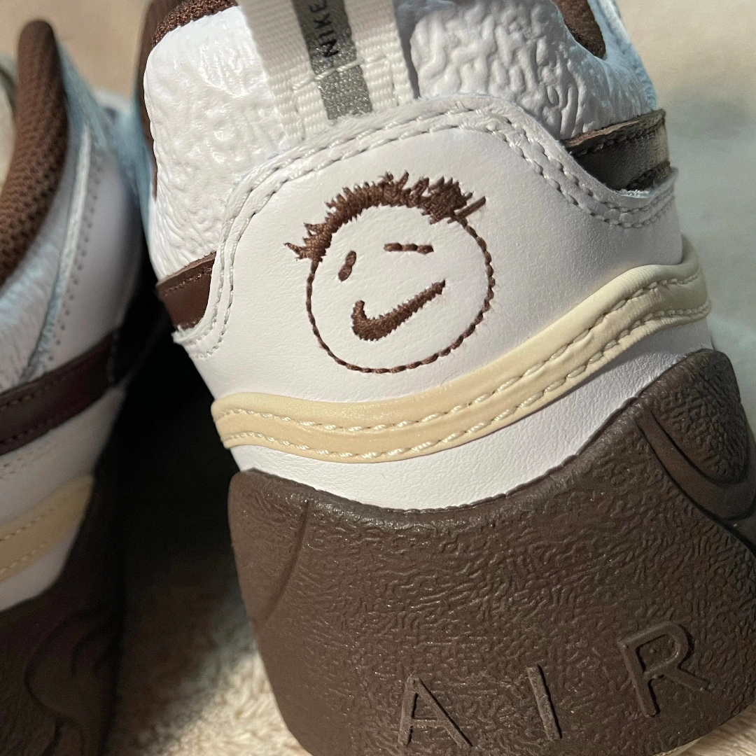 custom review-Travis Scott x Nike Slip-resistant Abrasion-resistant Low Top Casual Unisex White Травис Скотт x Nike Противоскользящий Устойчивый к истиранию Низкий Топ Повседневный Унисекс Белый