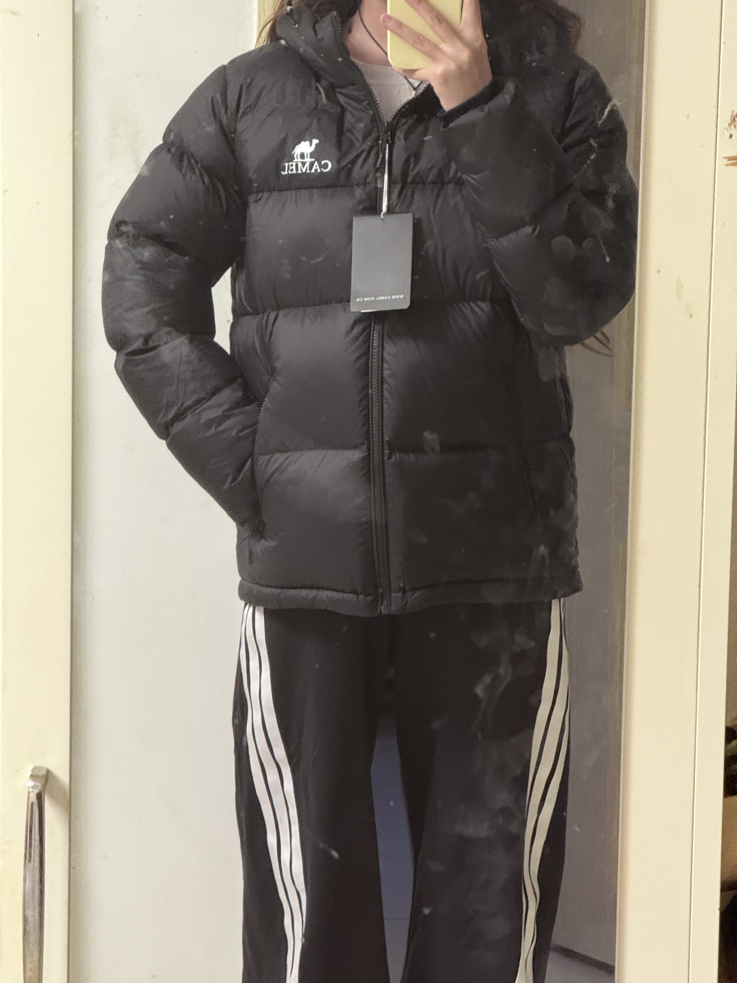 custom review-CAMEL Антистатический Многоцветный Ветрозащитный С капюшоном Пуховая куртка Термостатический Пуховик Унисекс