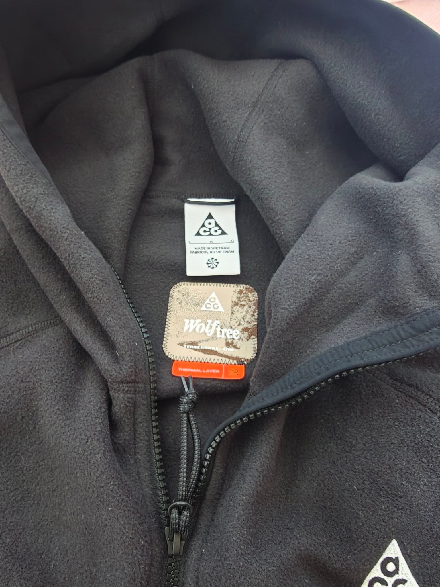 custom review-Nike ACG Wolf Tree Velvet Feel Куртка Мужская Черный Угольный Черный Гора Белый