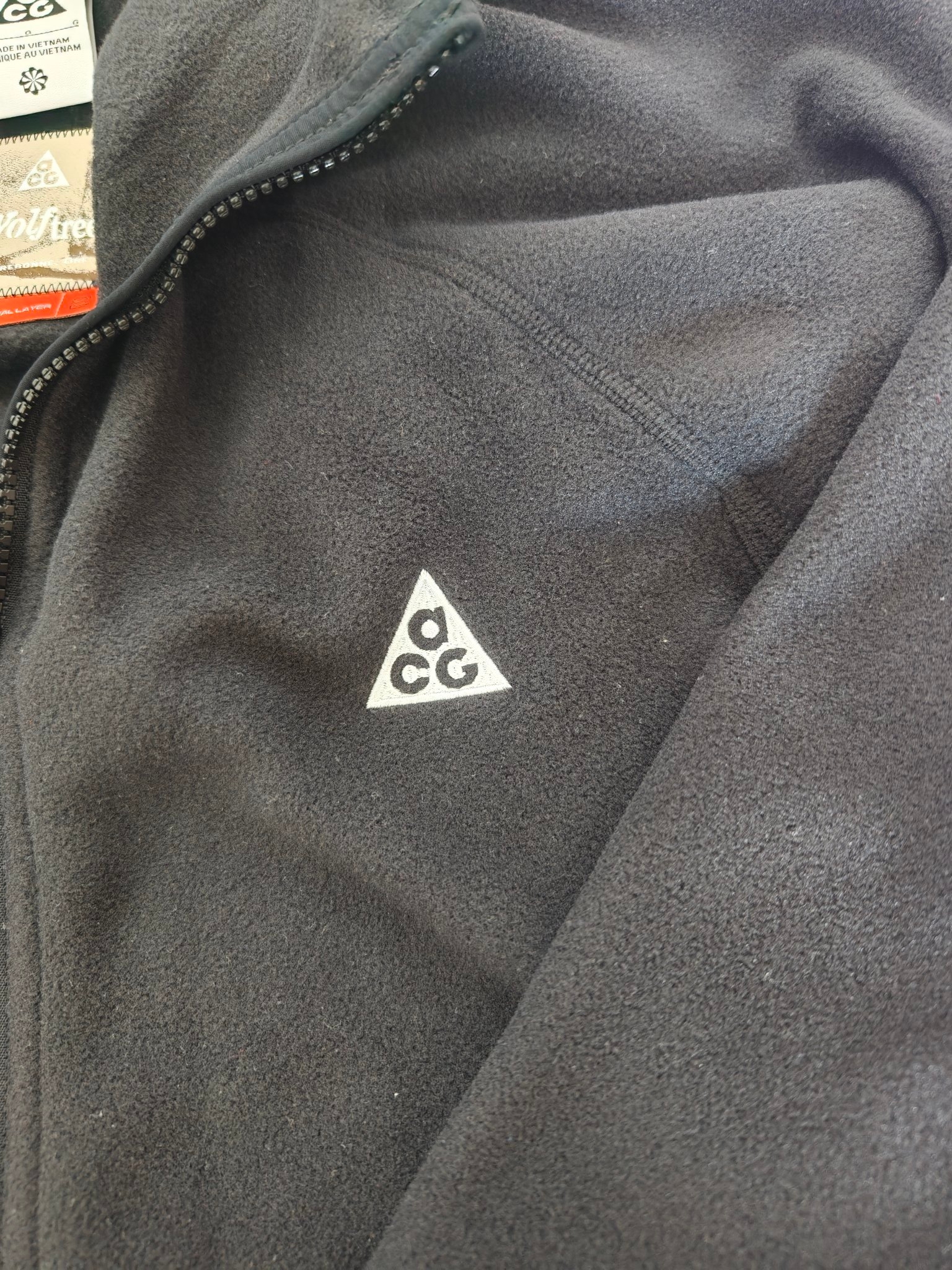 custom review-Nike ACG Wolf Tree Velvet Feel Куртка Мужская Черный Угольный Черный Гора Белый