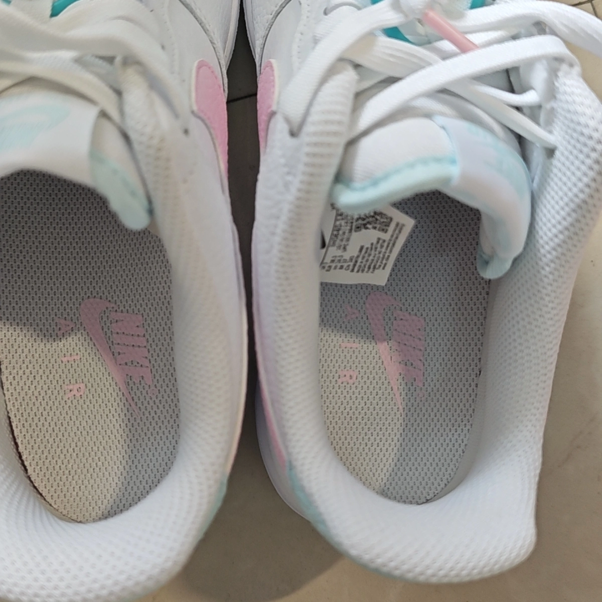 custom review-Nike Air FORCE 1 Slip-on Устойчивый к истиранию Низкий Топ Скейтбординг Кроссовки Женские Белый Розовый