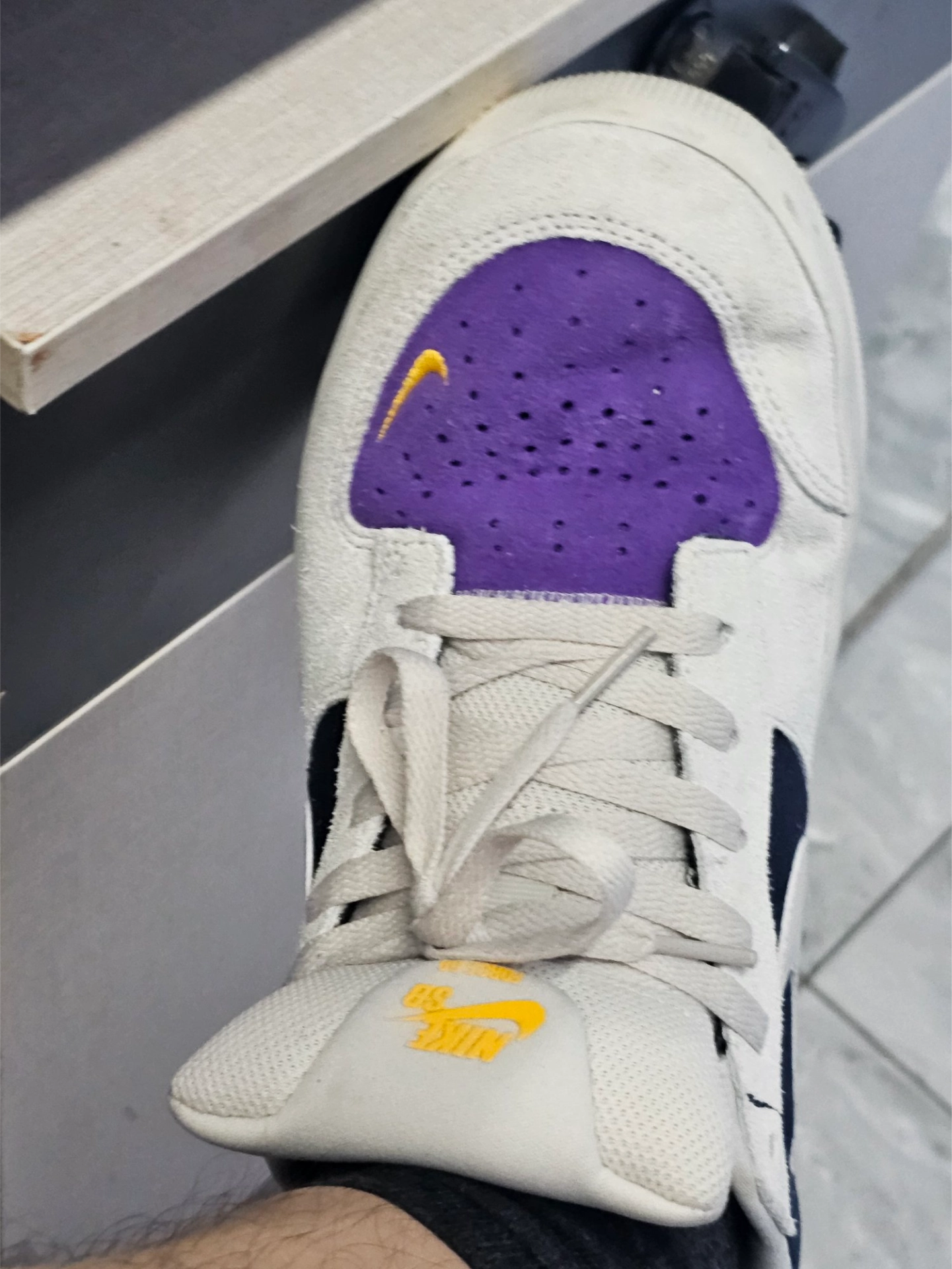 custom review-Nike SB Force 58 Устойчивые к истиранию Дышащие Низкие Кроссовки для скейтбординга Мужские Бежево-фиолетовые