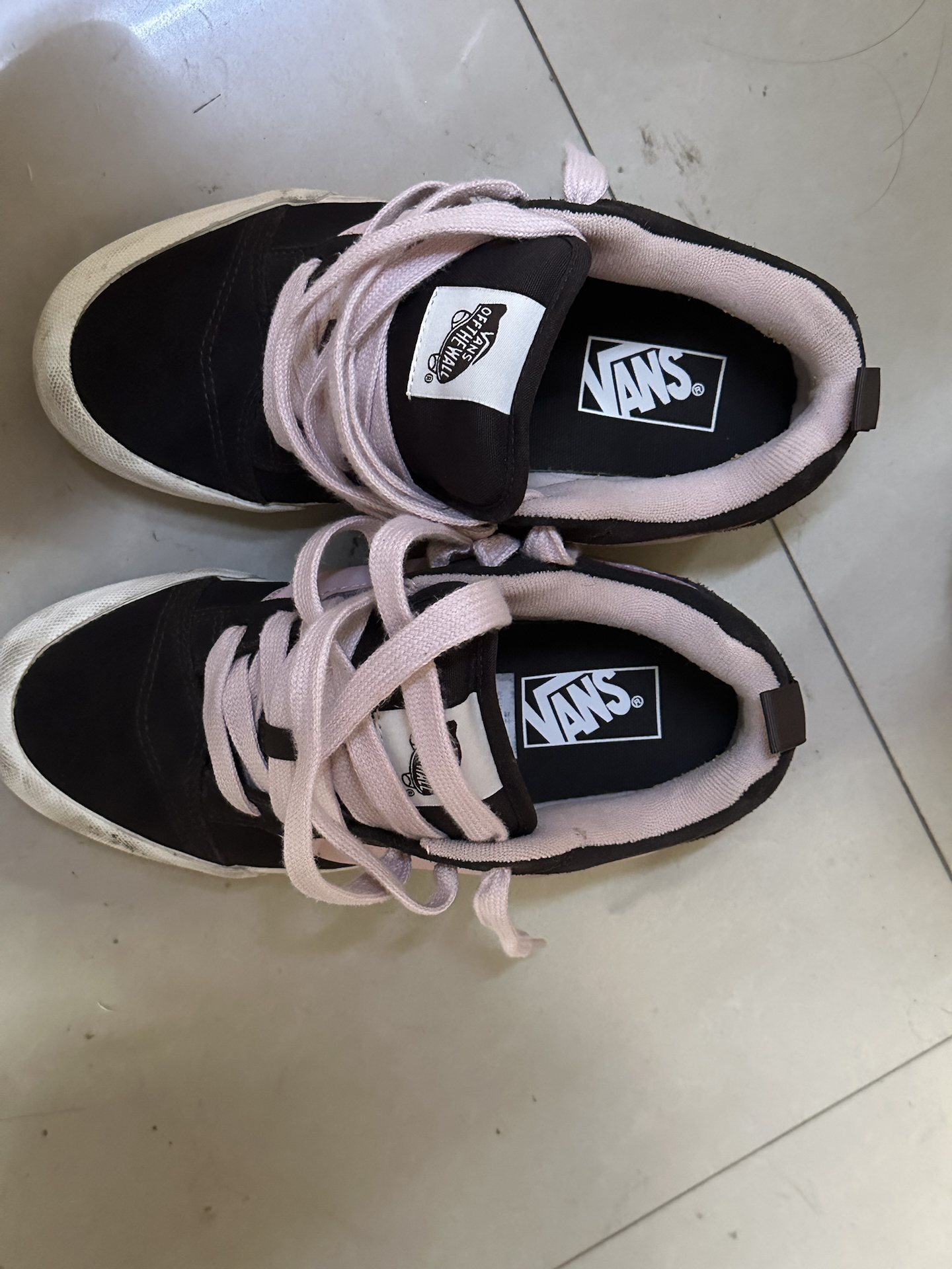 custom review-Vans Knu Skool Устойчивые к истиранию низкие скейтбордические кроссовки унисекс коричневого цвета