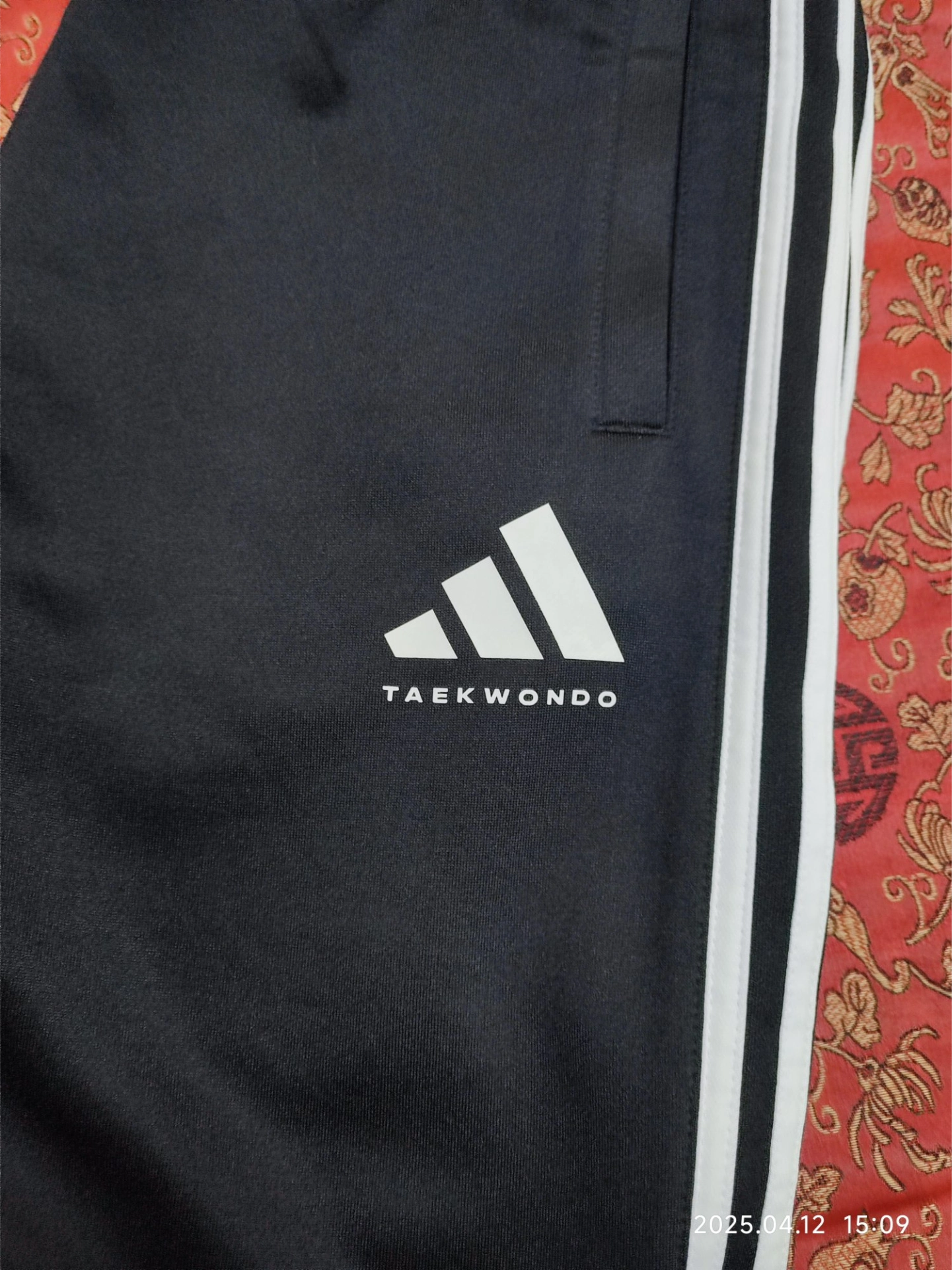 custom review-Adidas Taekwondo Вязаные Тренировочные Штаны Унисекс Черные