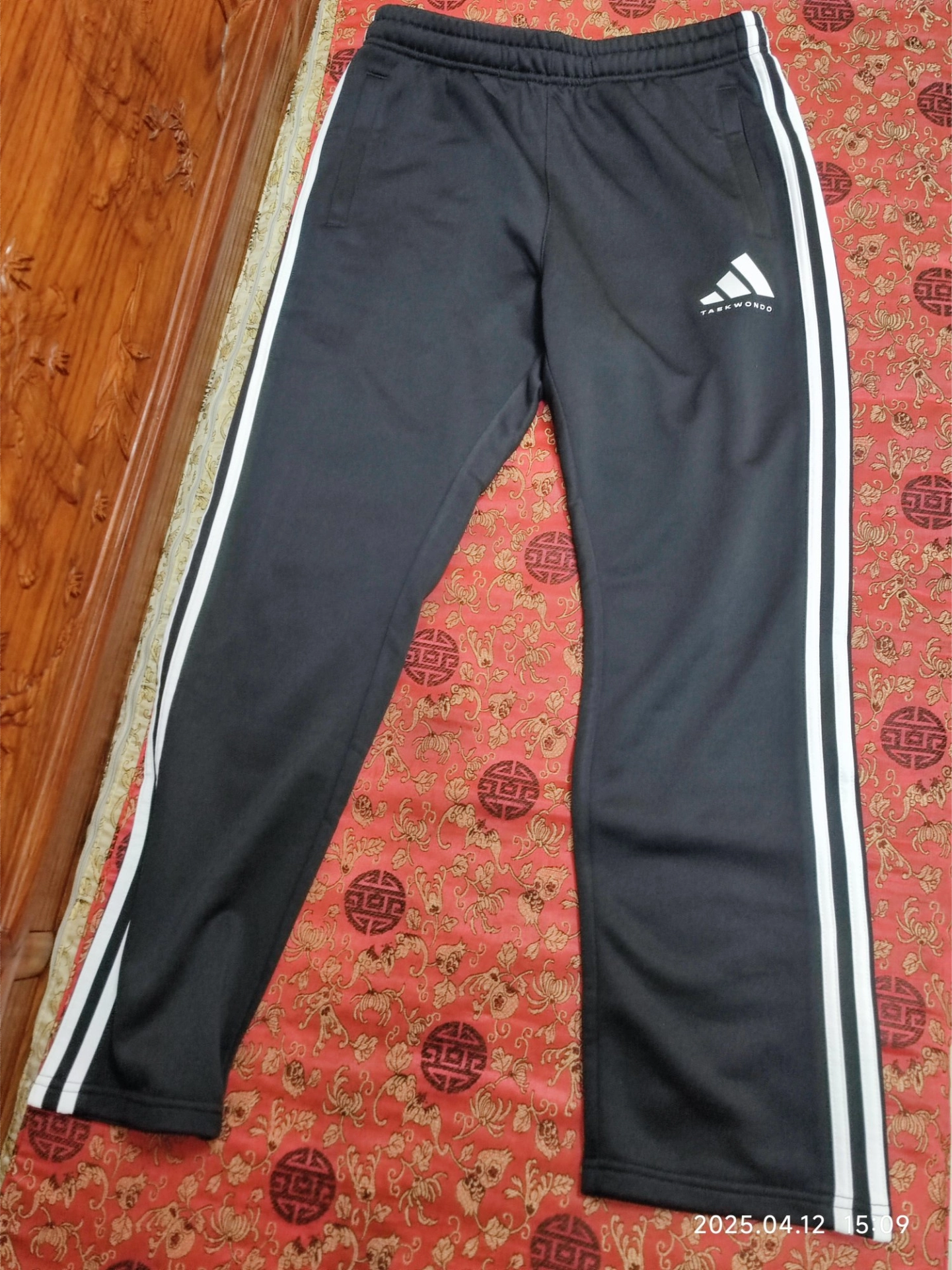 custom review-Adidas Taekwondo Вязаные Тренировочные Штаны Унисекс Черные